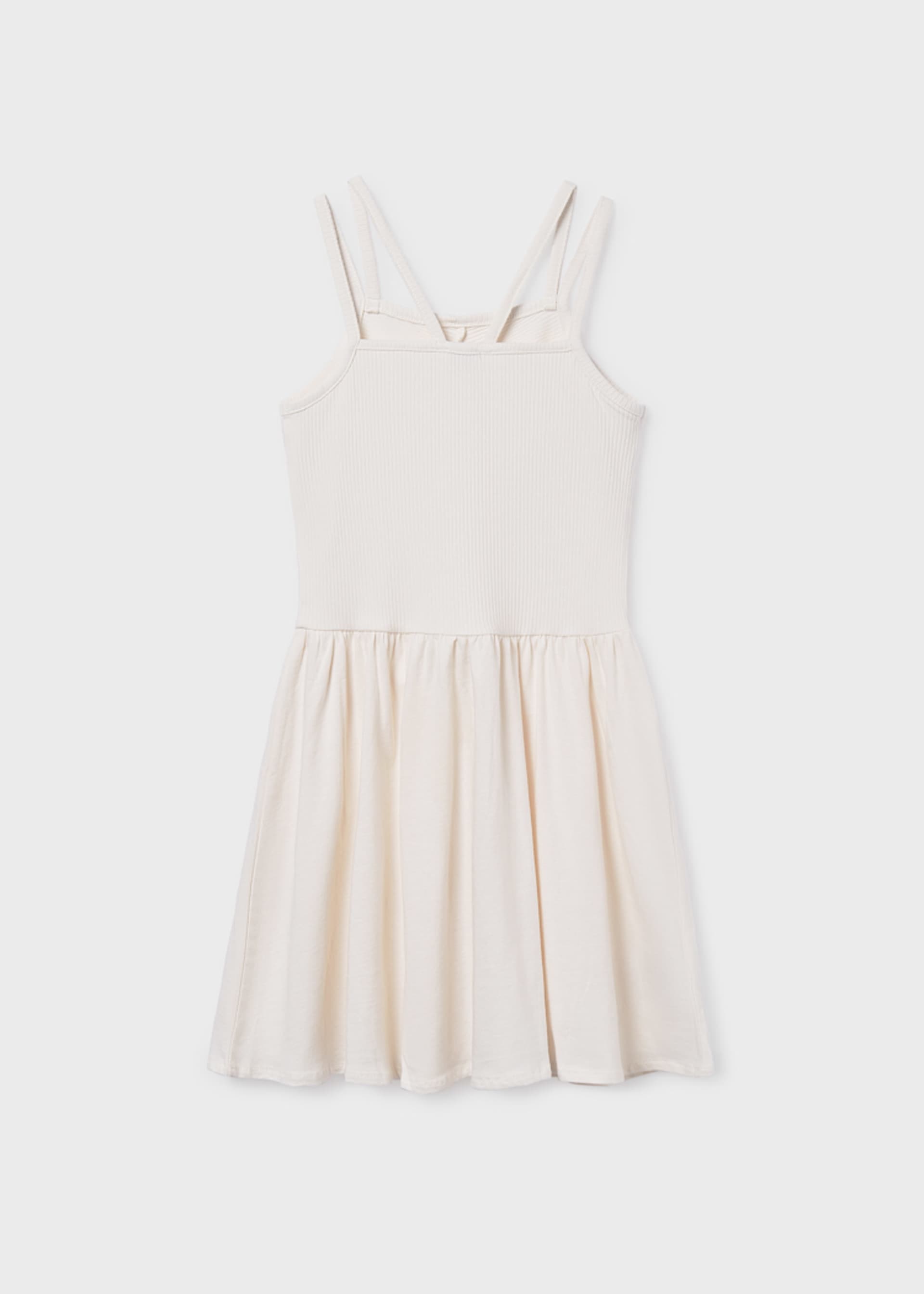 Robe en maille côtelée fille