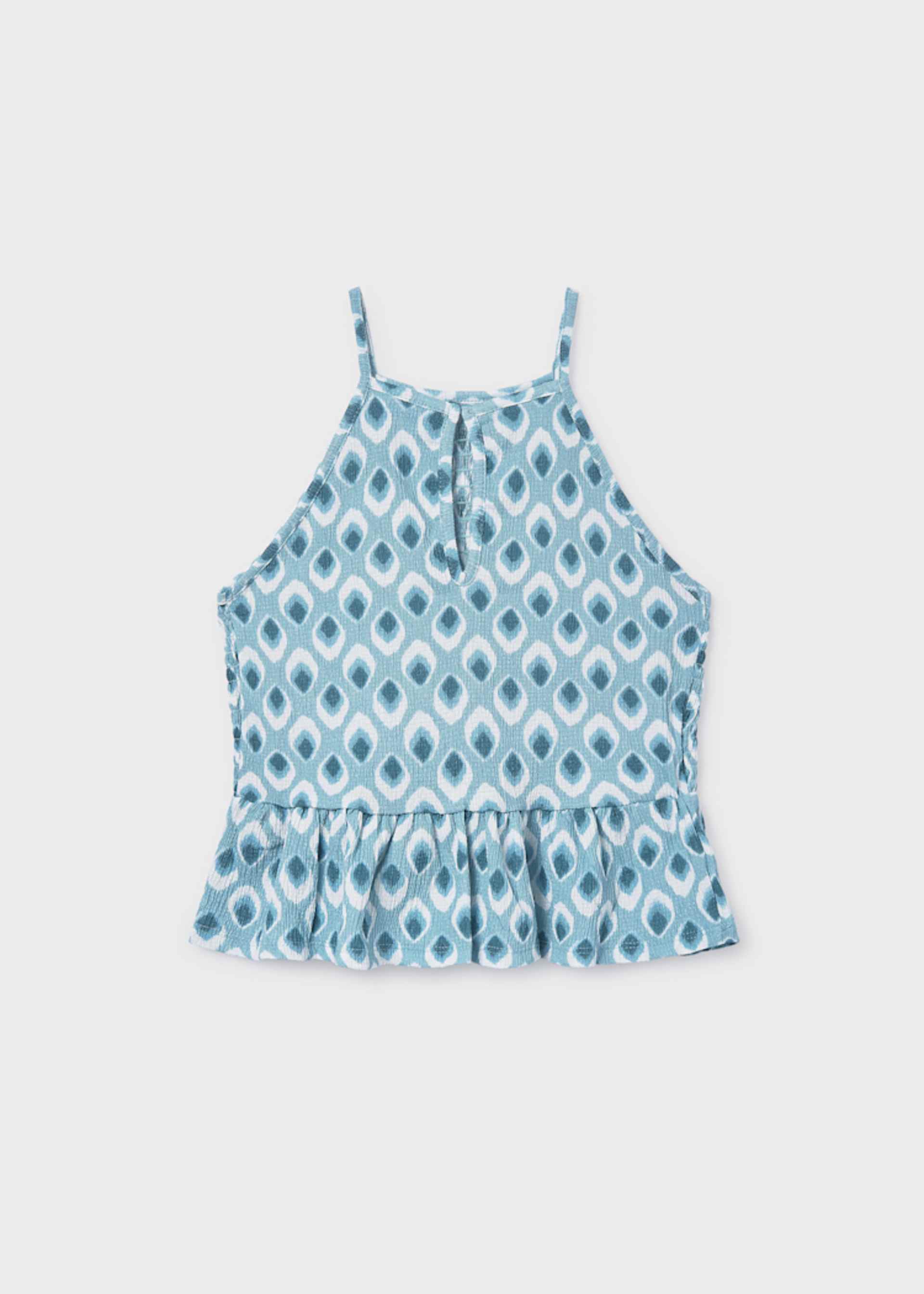 Girls knit print top