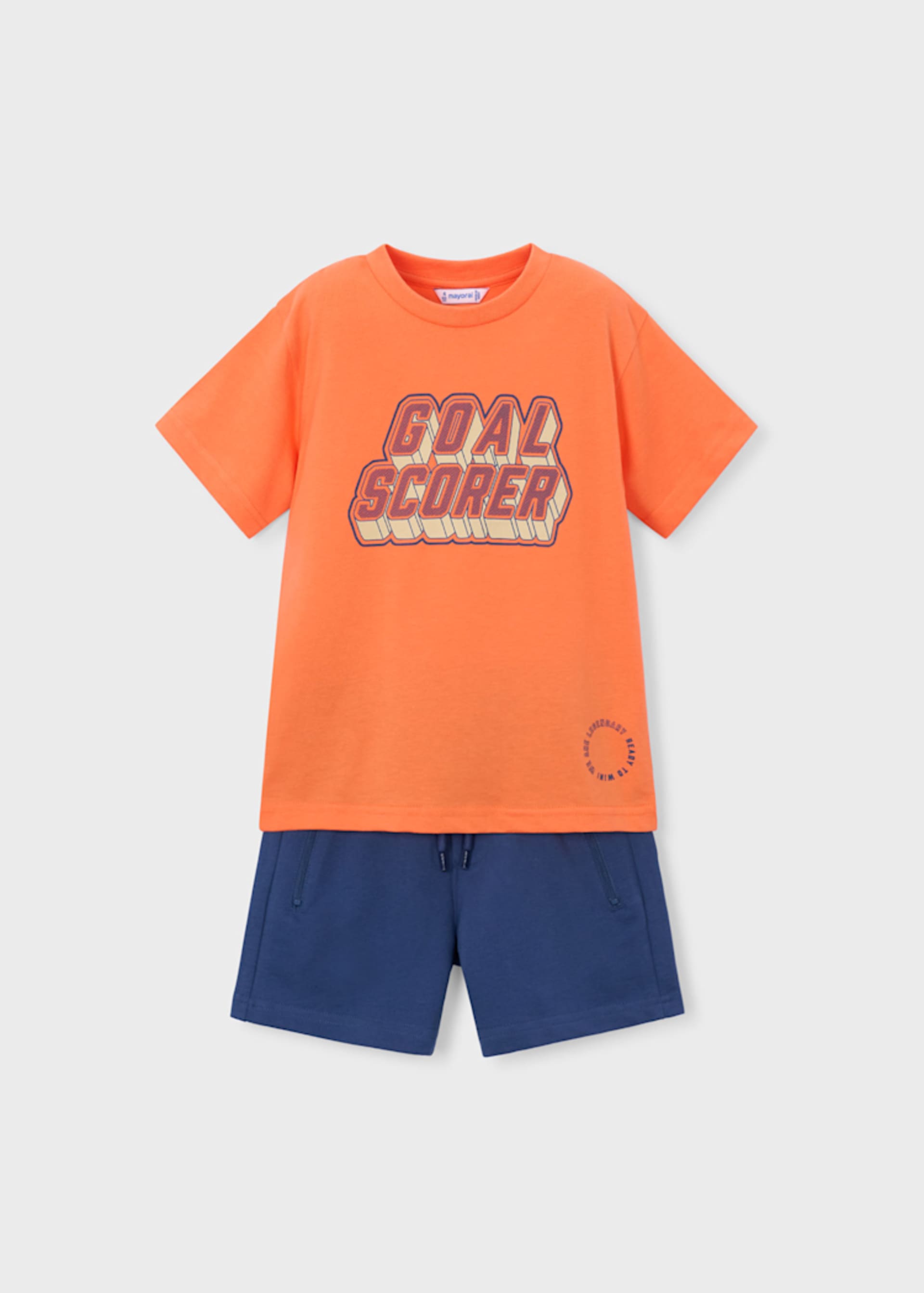 Completo pantalone e maglietta lettere bambino