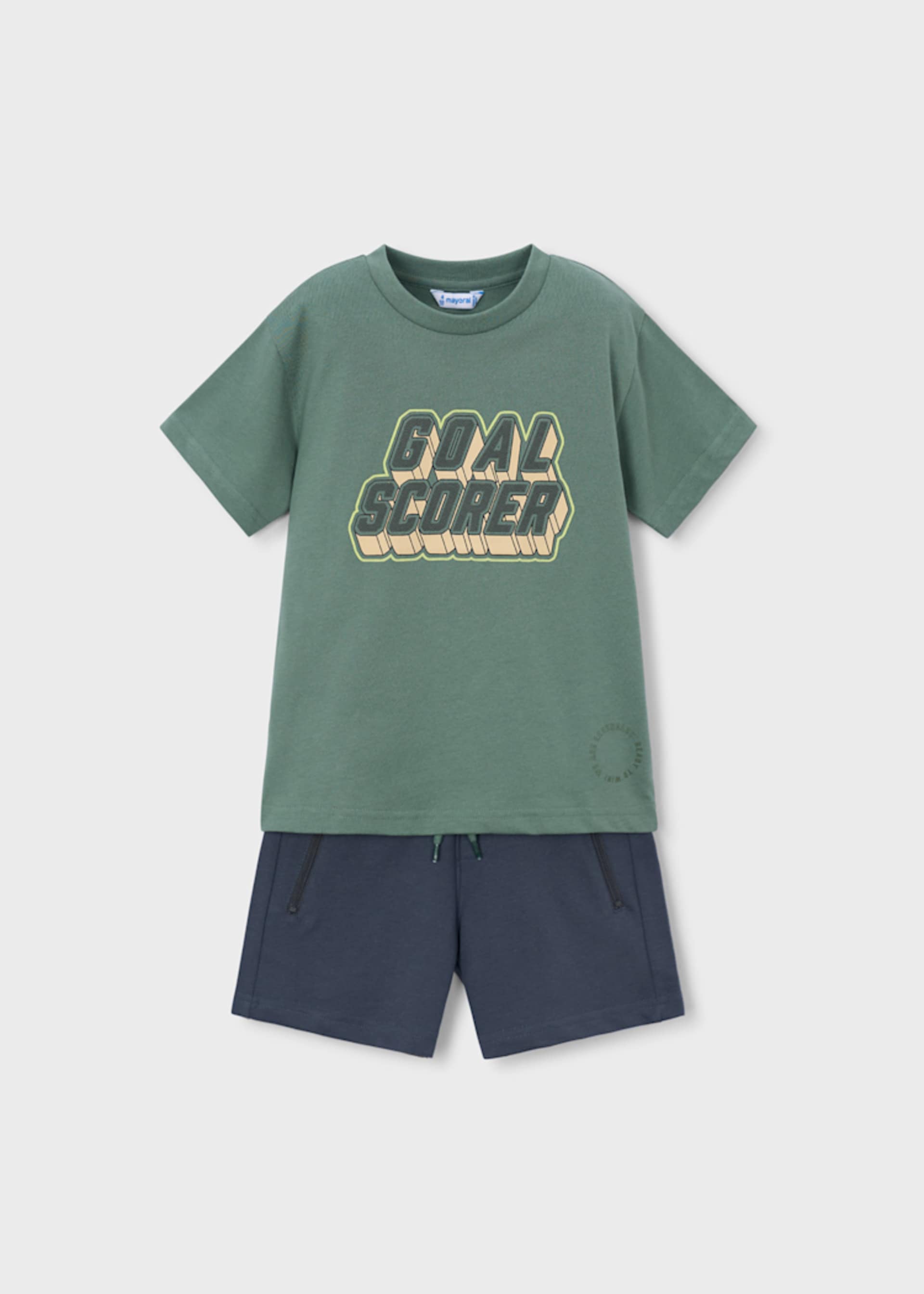 Completo pantalone e maglietta lettere bambino