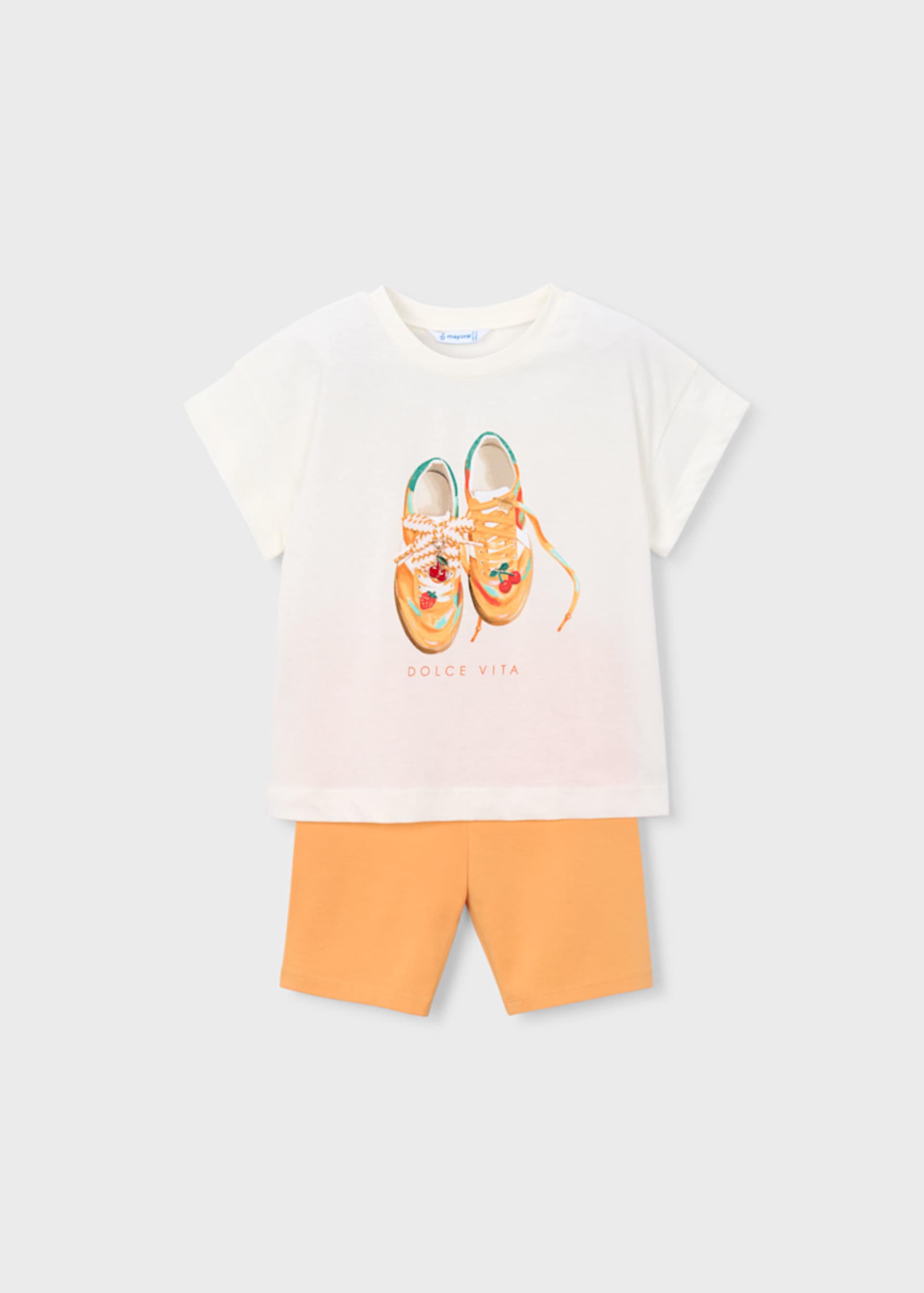 Conjunto legging bikers y playera niña