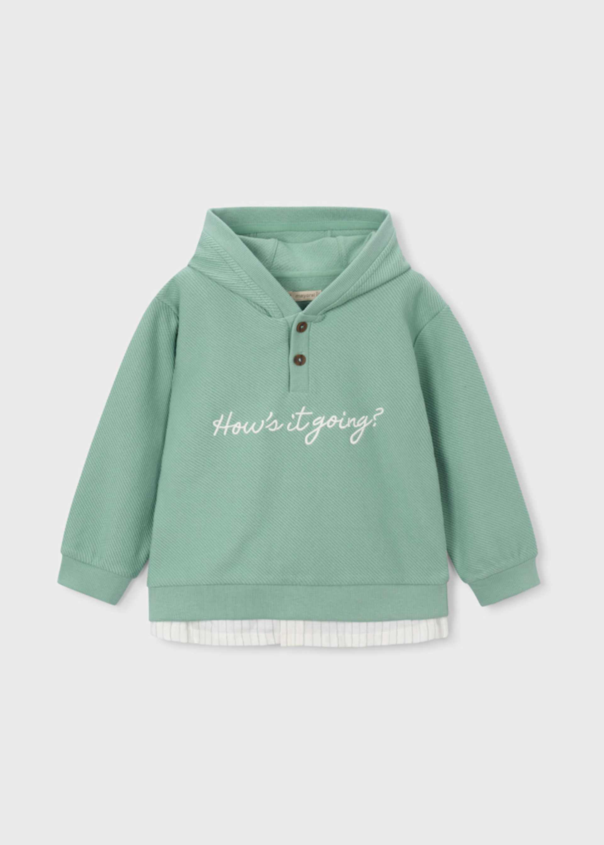 Sweat texte brodé garçon