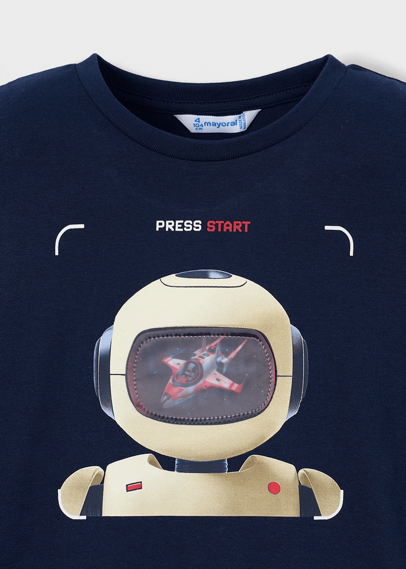 Interactive robot t-shirt boy