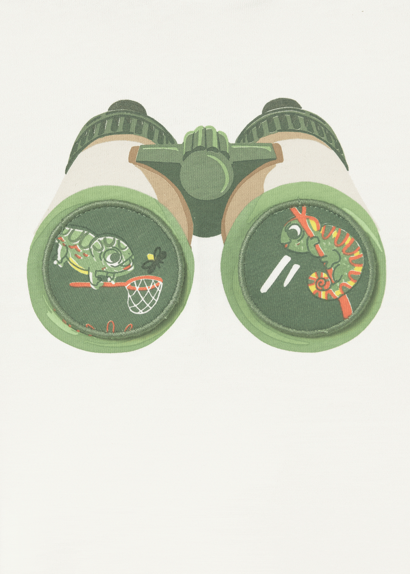 Interactive binoculars t-shirt baby