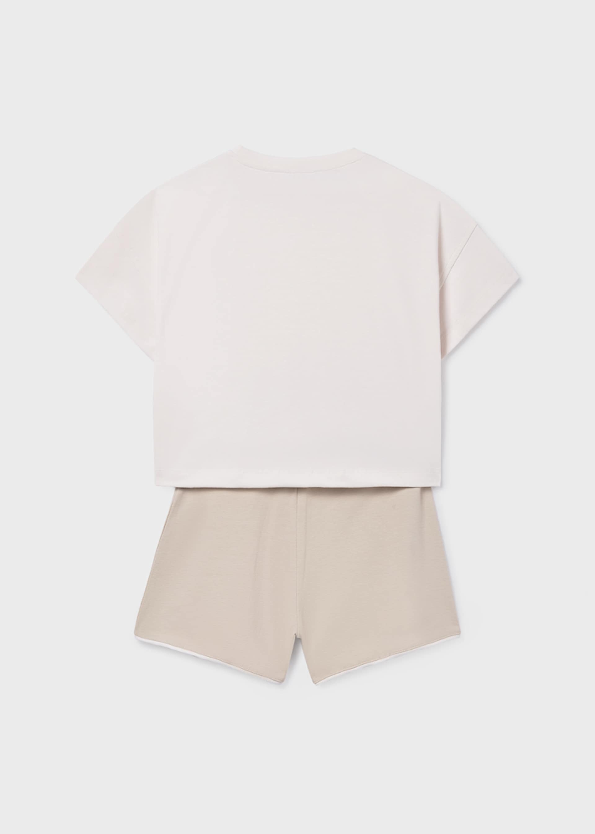 Ensemble short et t-shirt en maille fille