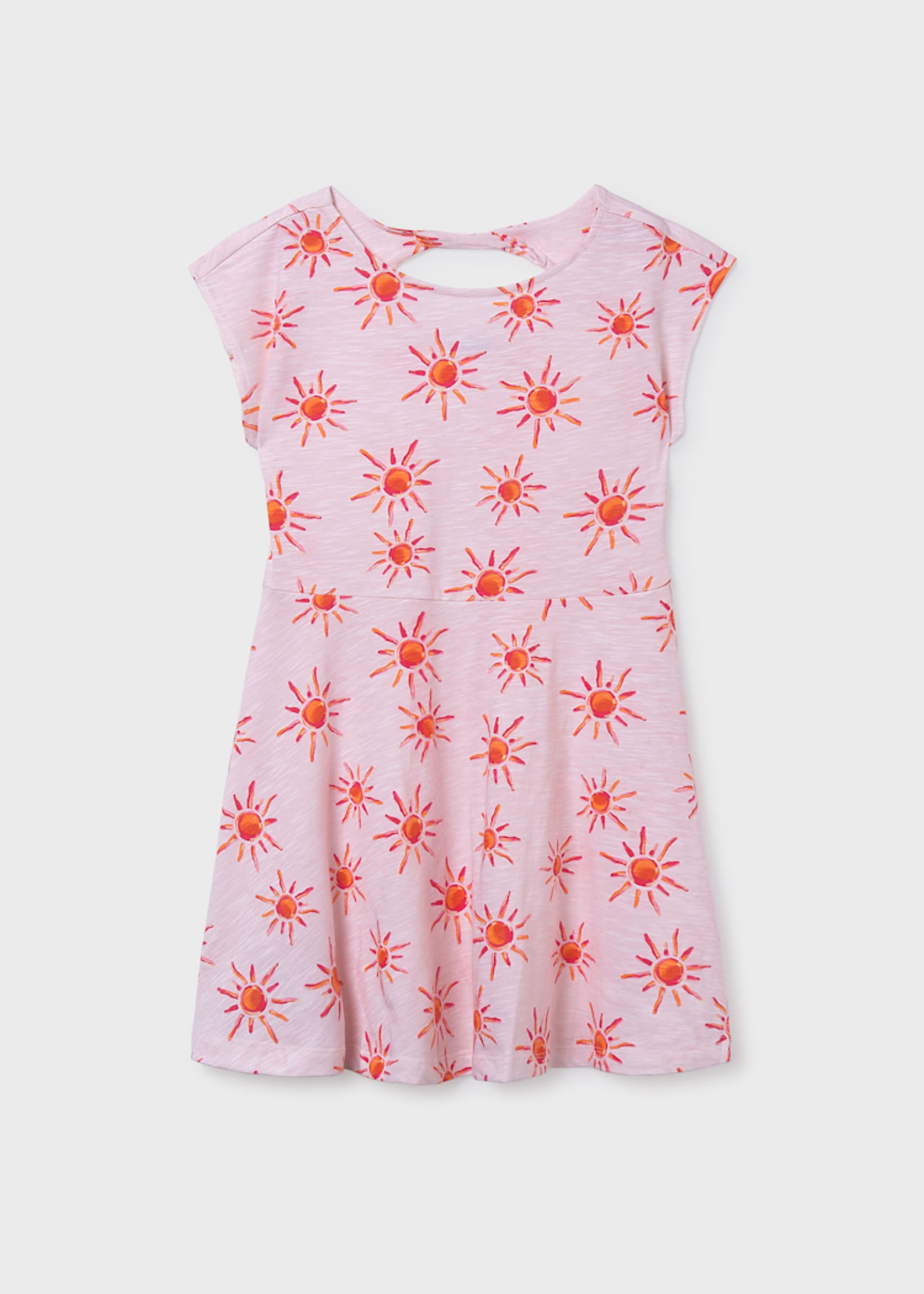 Vestido punto estampado chica