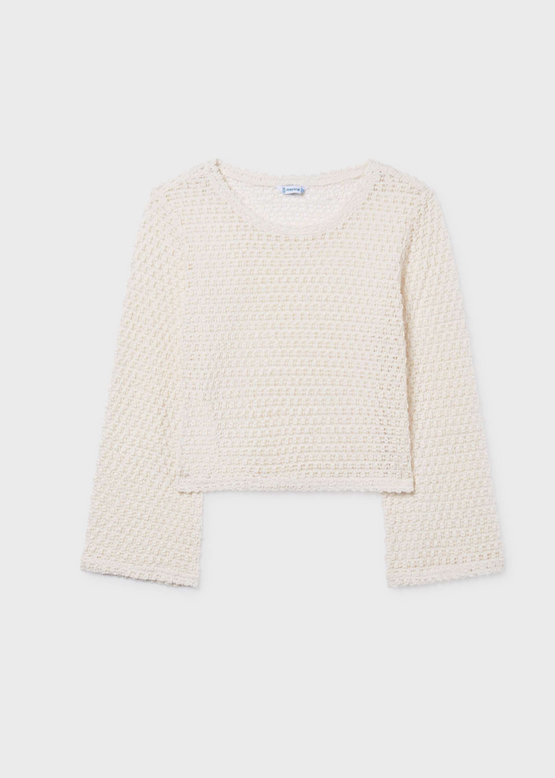 Women's openwork sweater