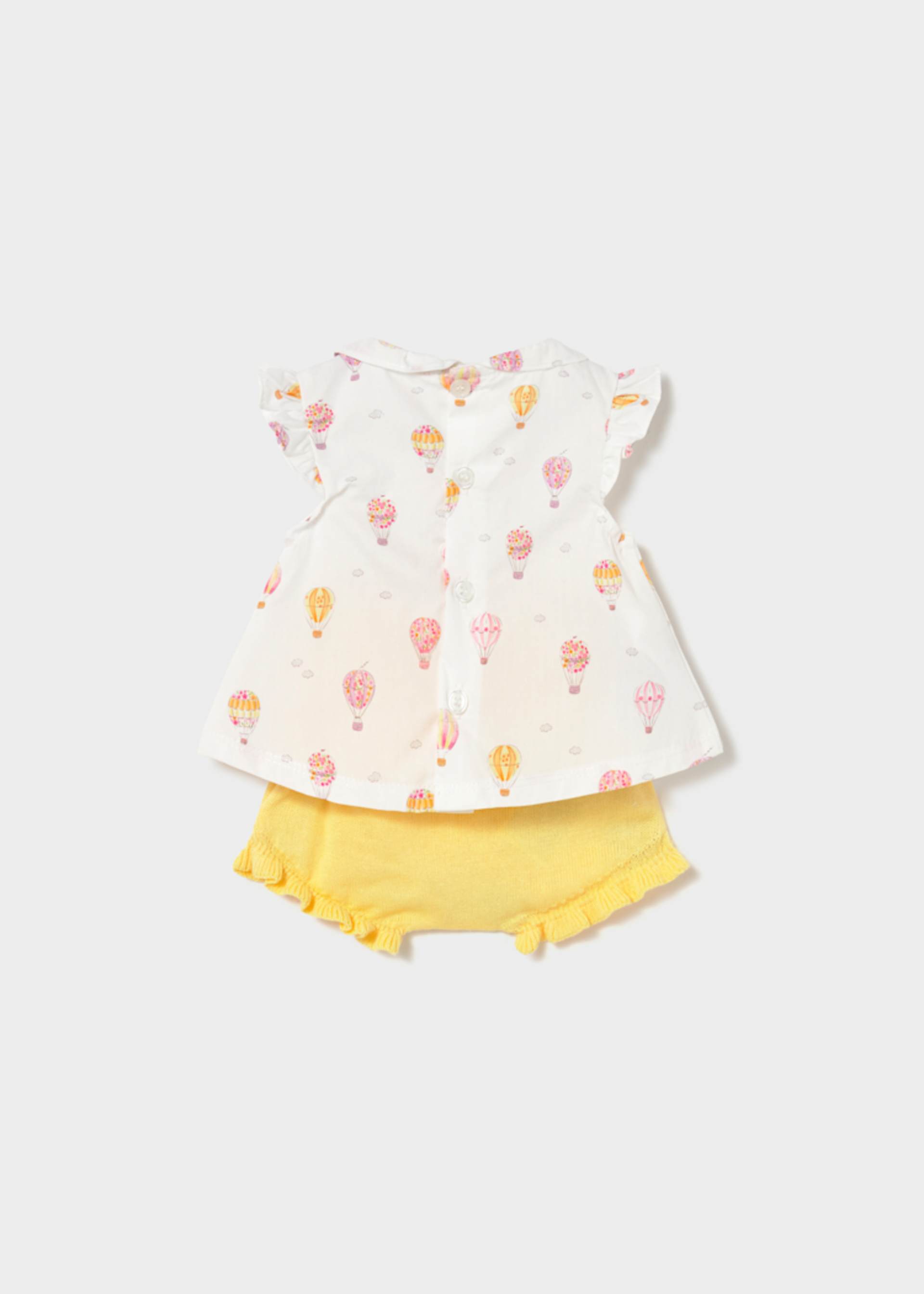 Set short cu volanase nou-nascut