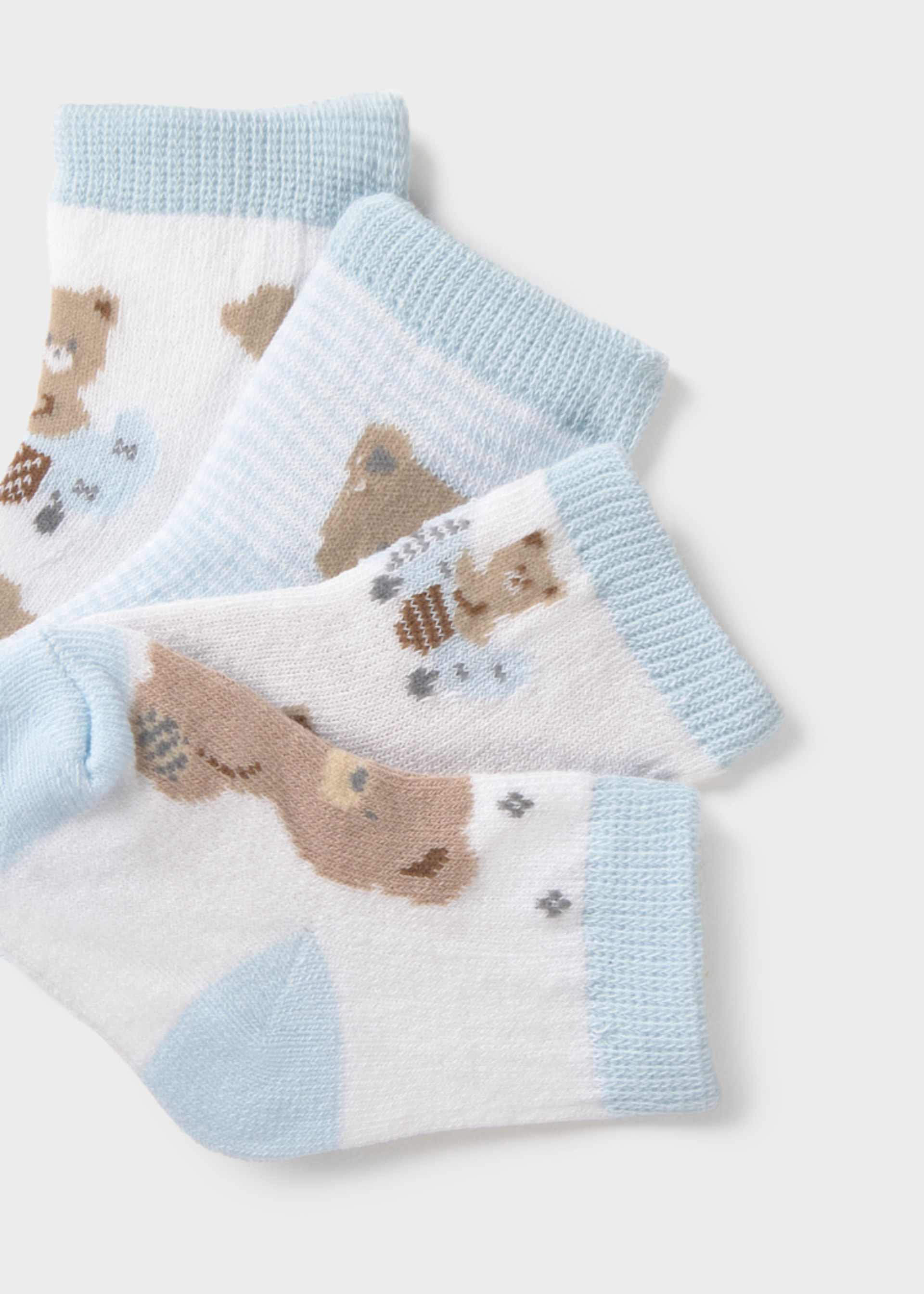 Lot 4 chaussettes animaux nouveau-né