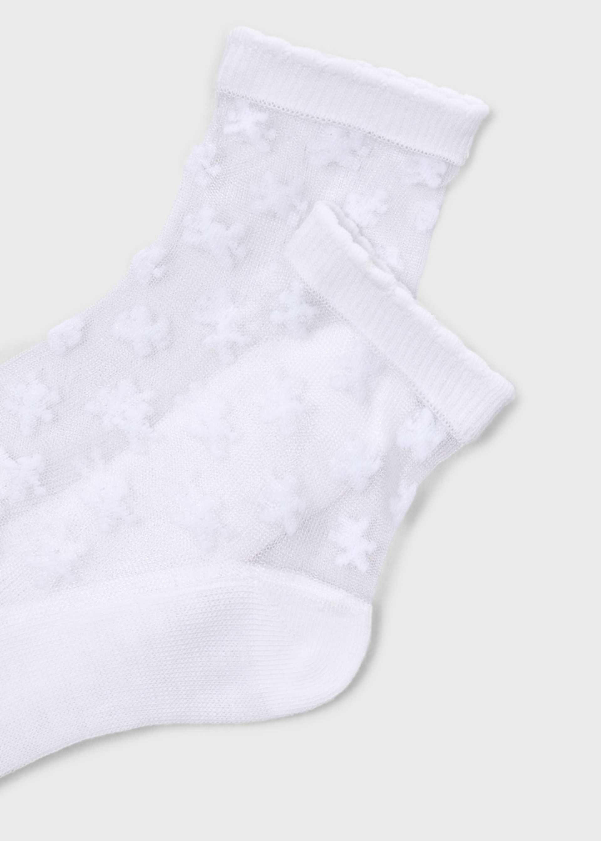 Chaussettes à fleurs fille