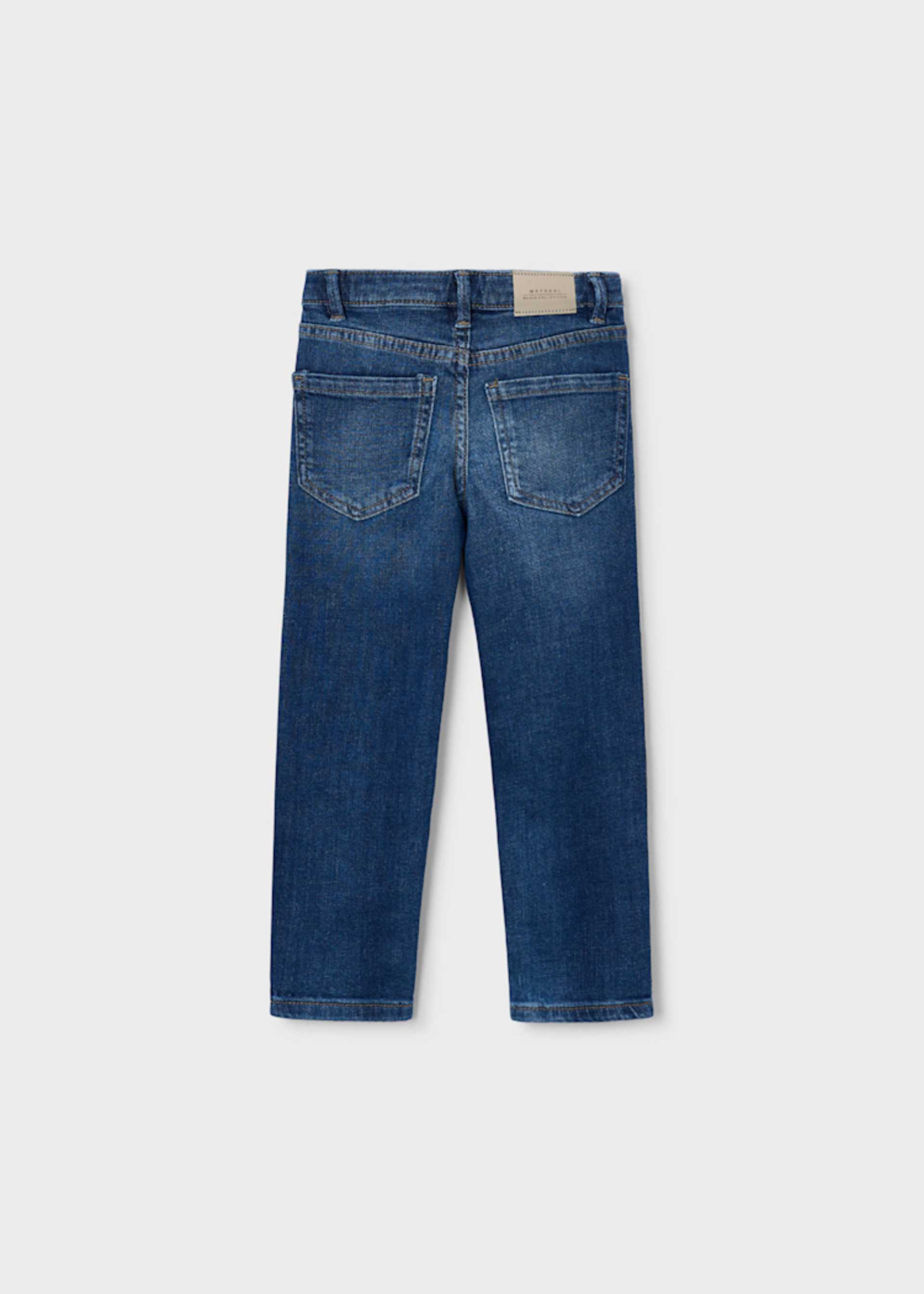 Pantalón de mezclilla regular fit básico niño