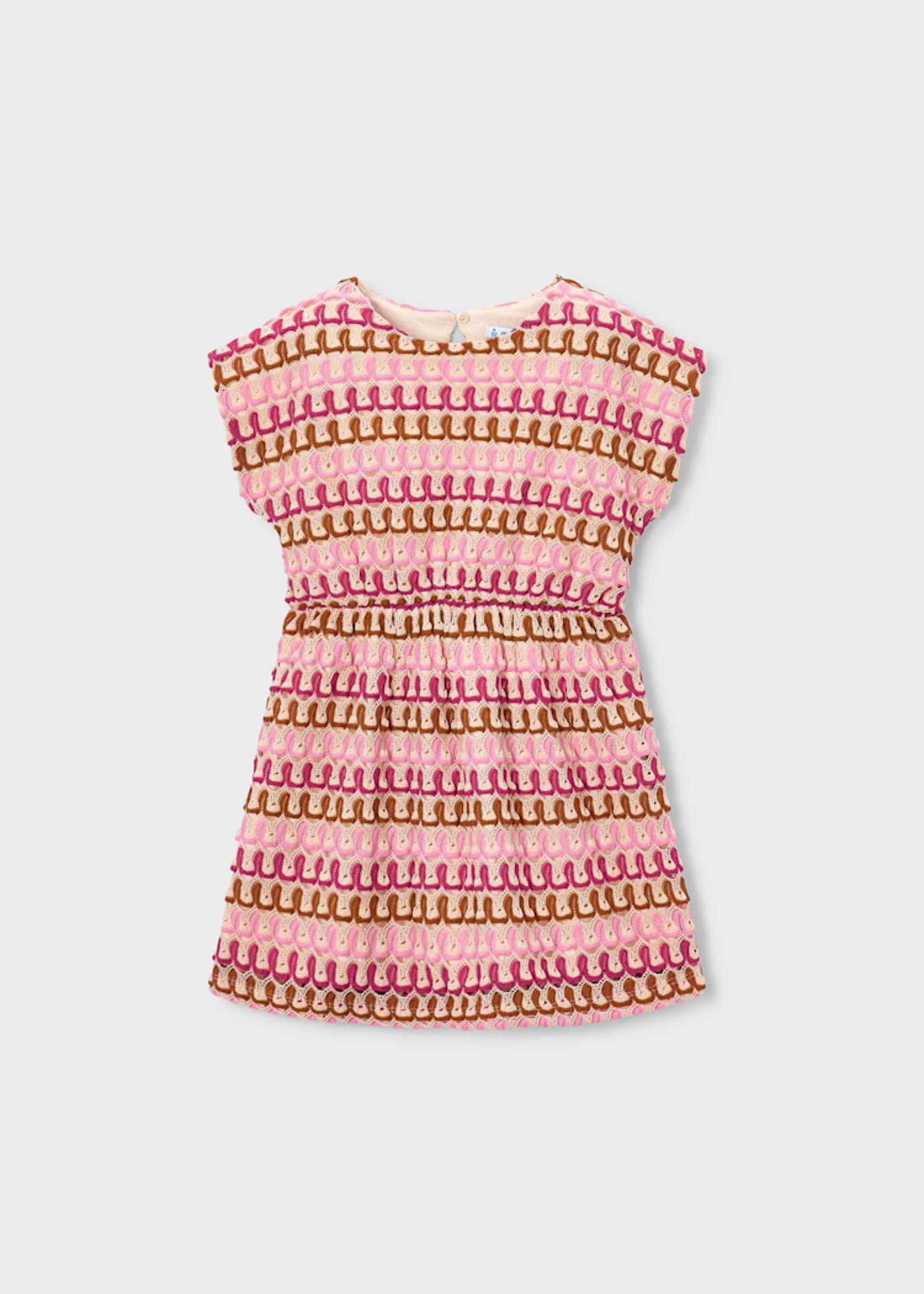 Robe imprimée en maille fille