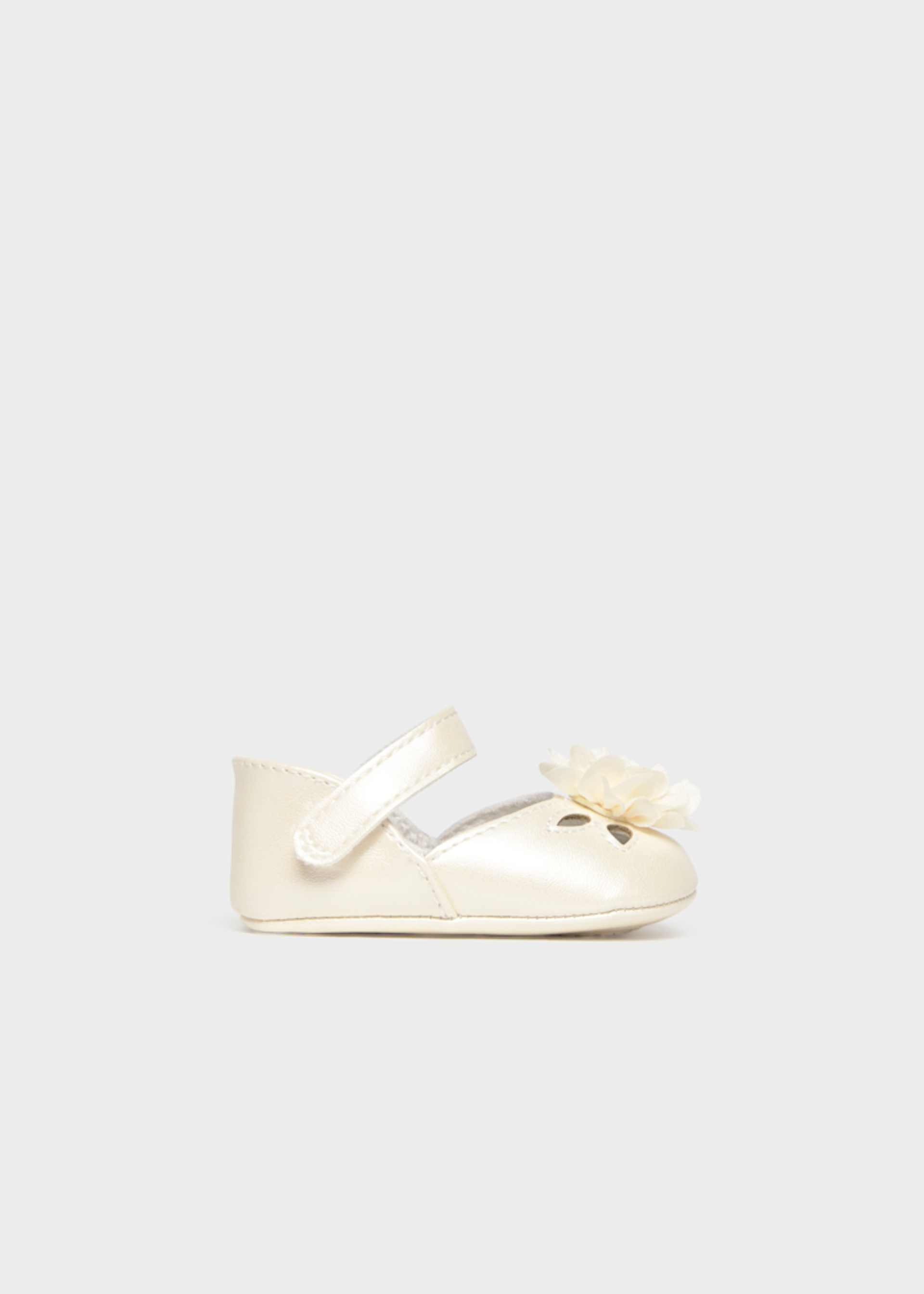 Ballerines cérémonie fleur nouveau-né