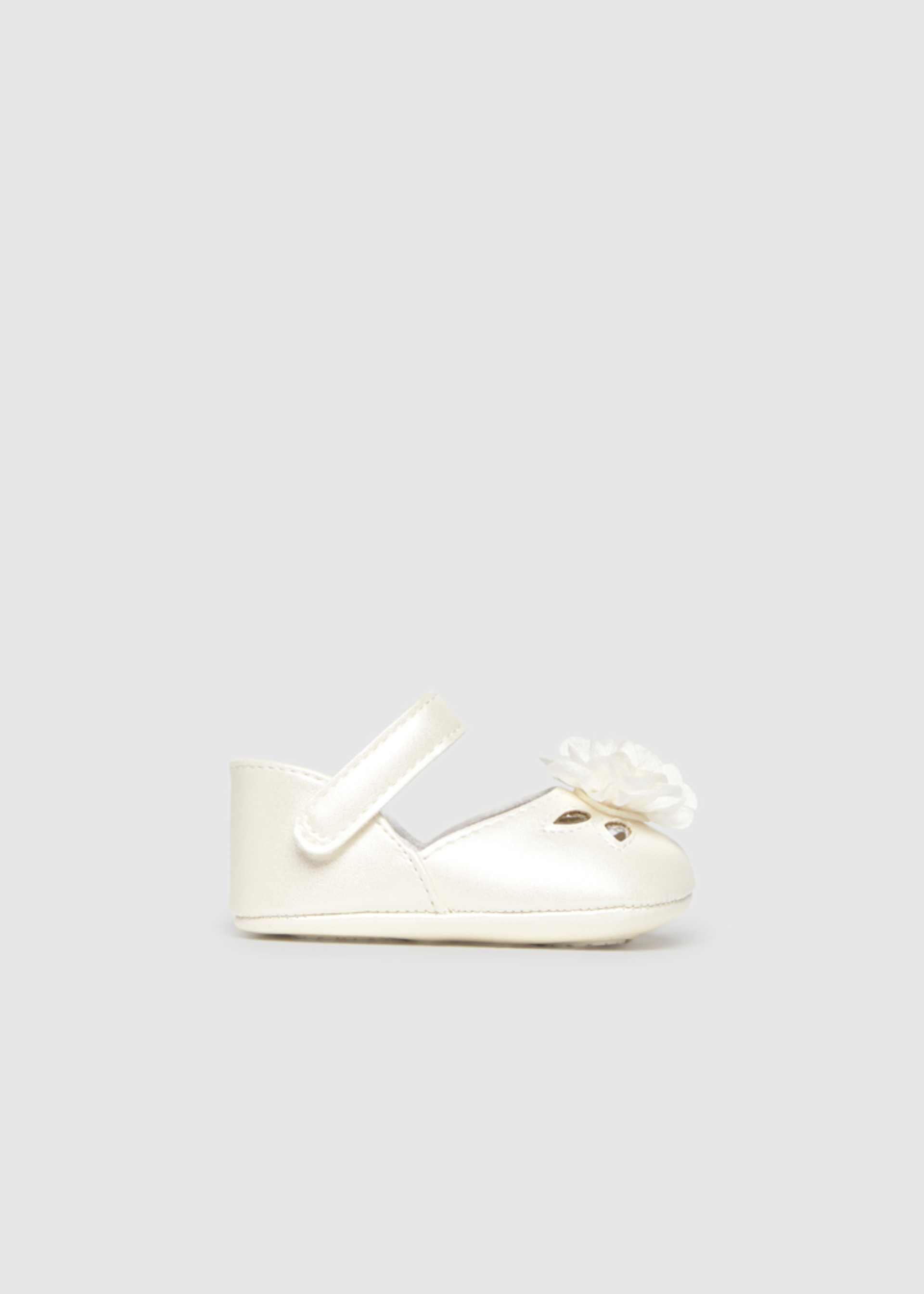 Festliche Spangenschuhe Blume Neugeborene