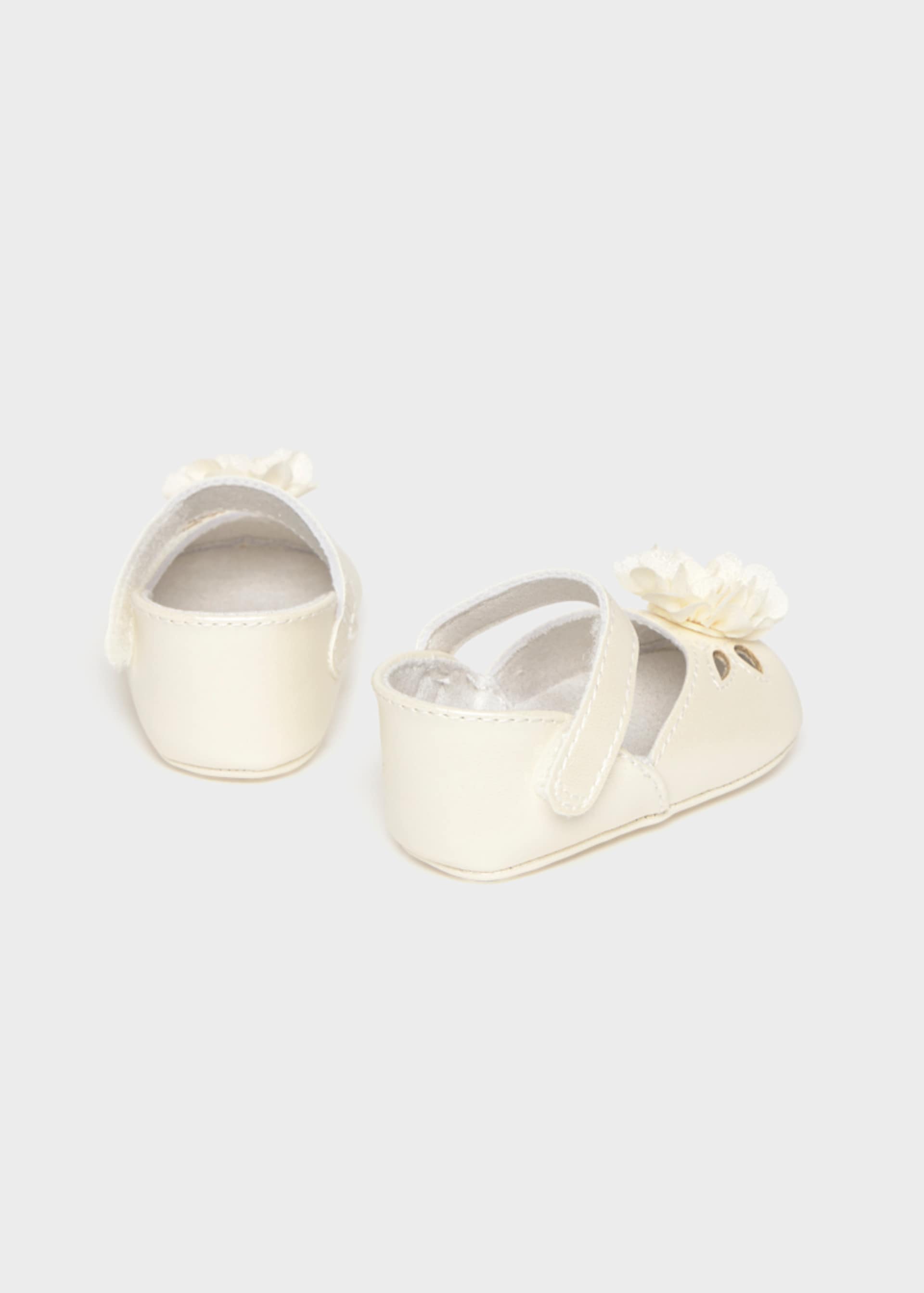 Newborn Girl Flower Mary Janes