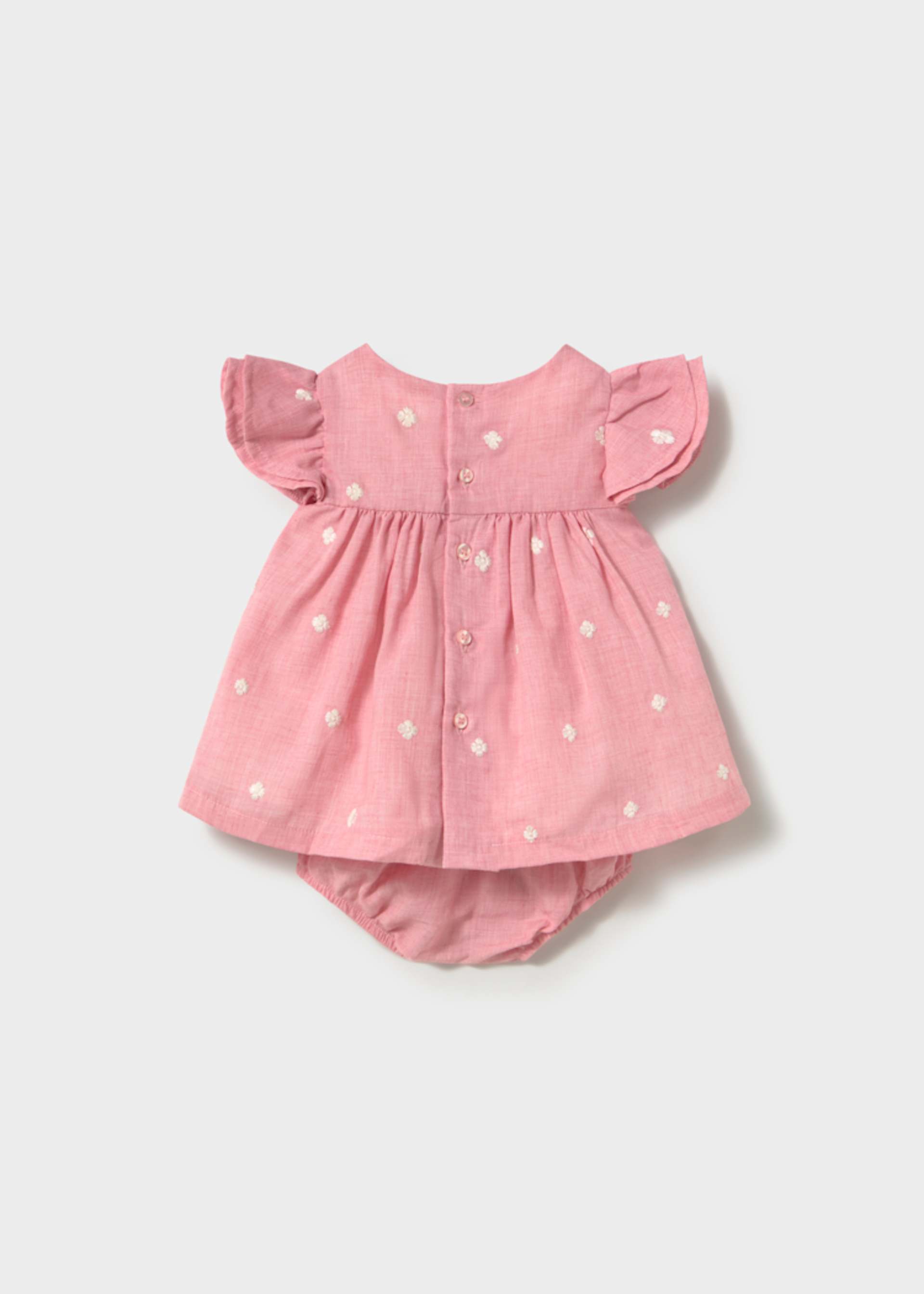 Vestido com tapa fraldas recém nascida