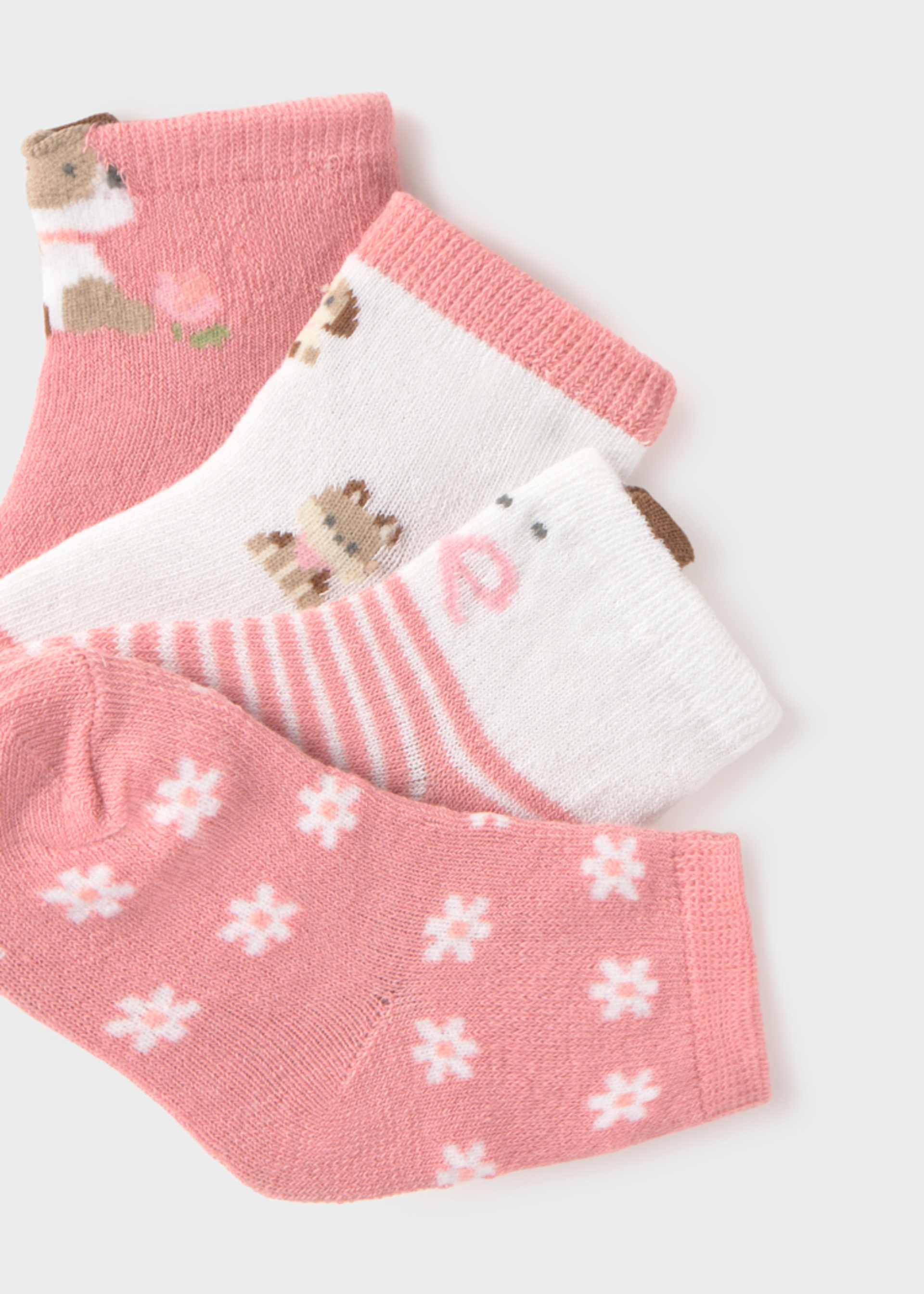 Newborn Girl 4-Pack Socks
