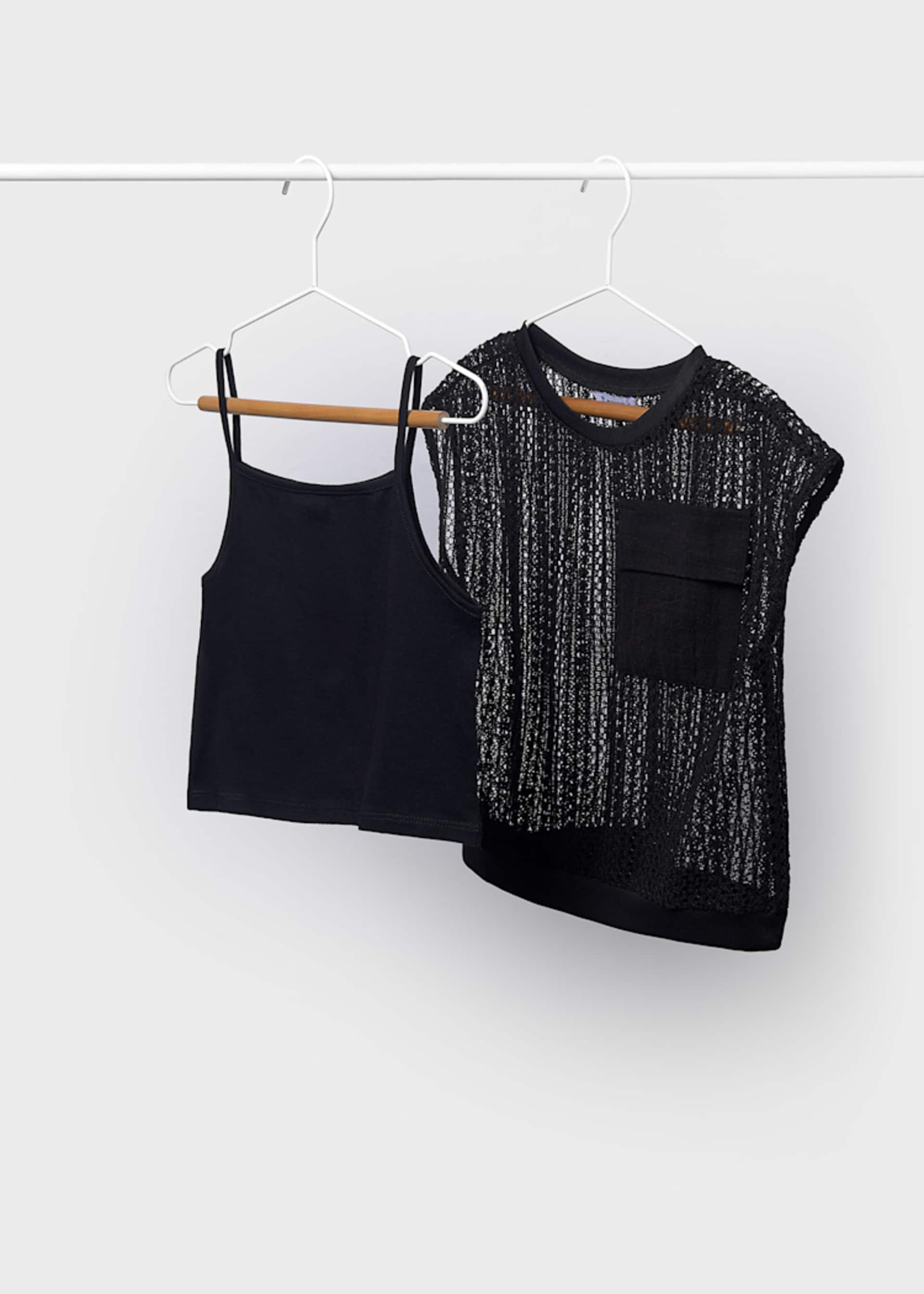 Camisa com top rapariga