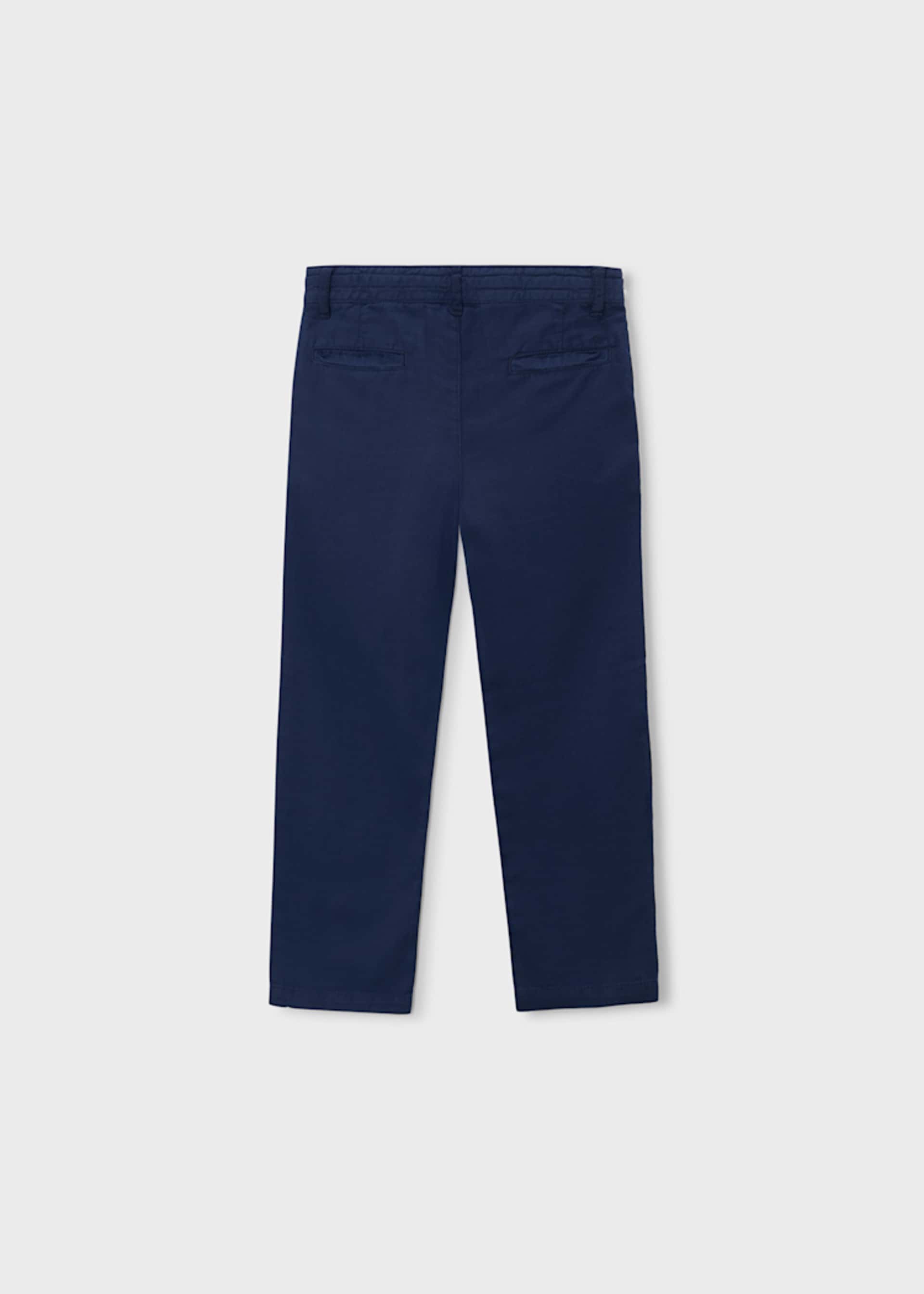 Pantalone lungo morbido chino in lino bambino