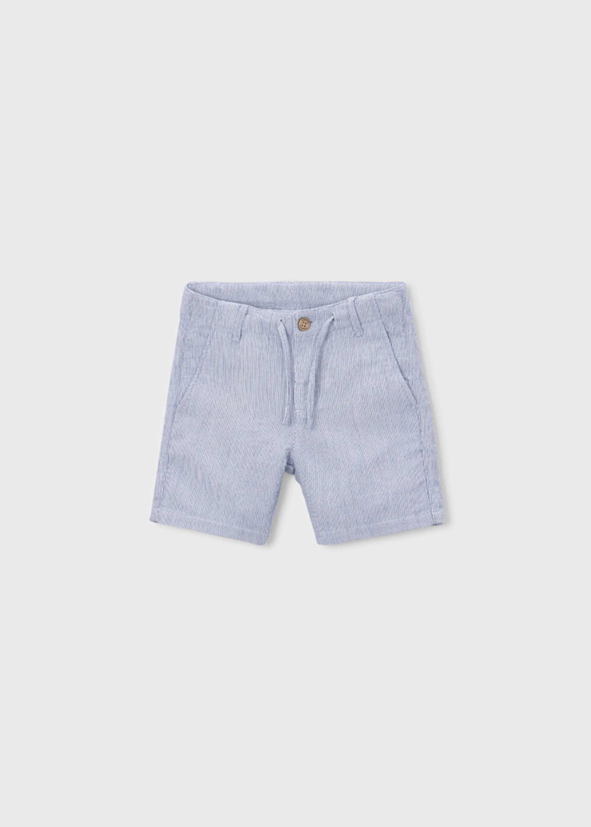 Striped dobby Bermuda shorts