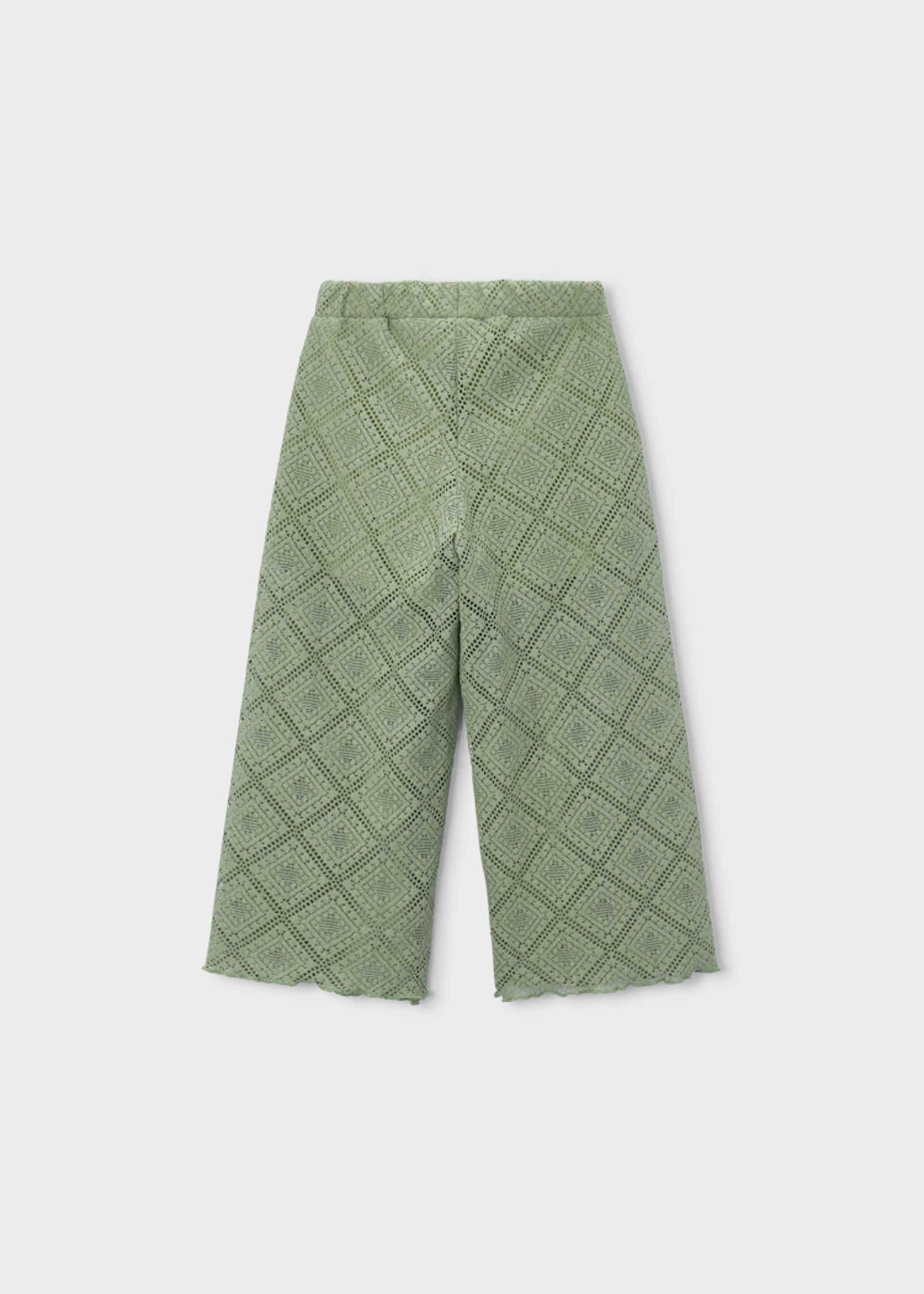 Pantalón largo crochet niña
