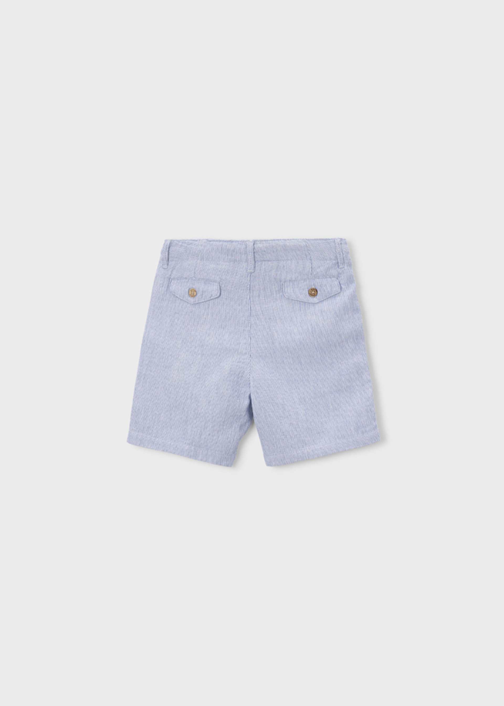 Striped dobby Bermuda shorts