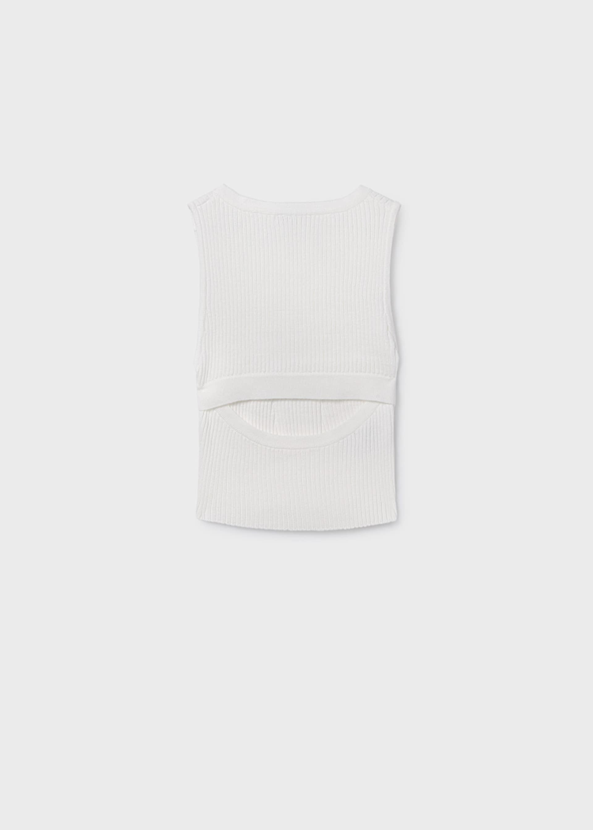 Top with small back opening