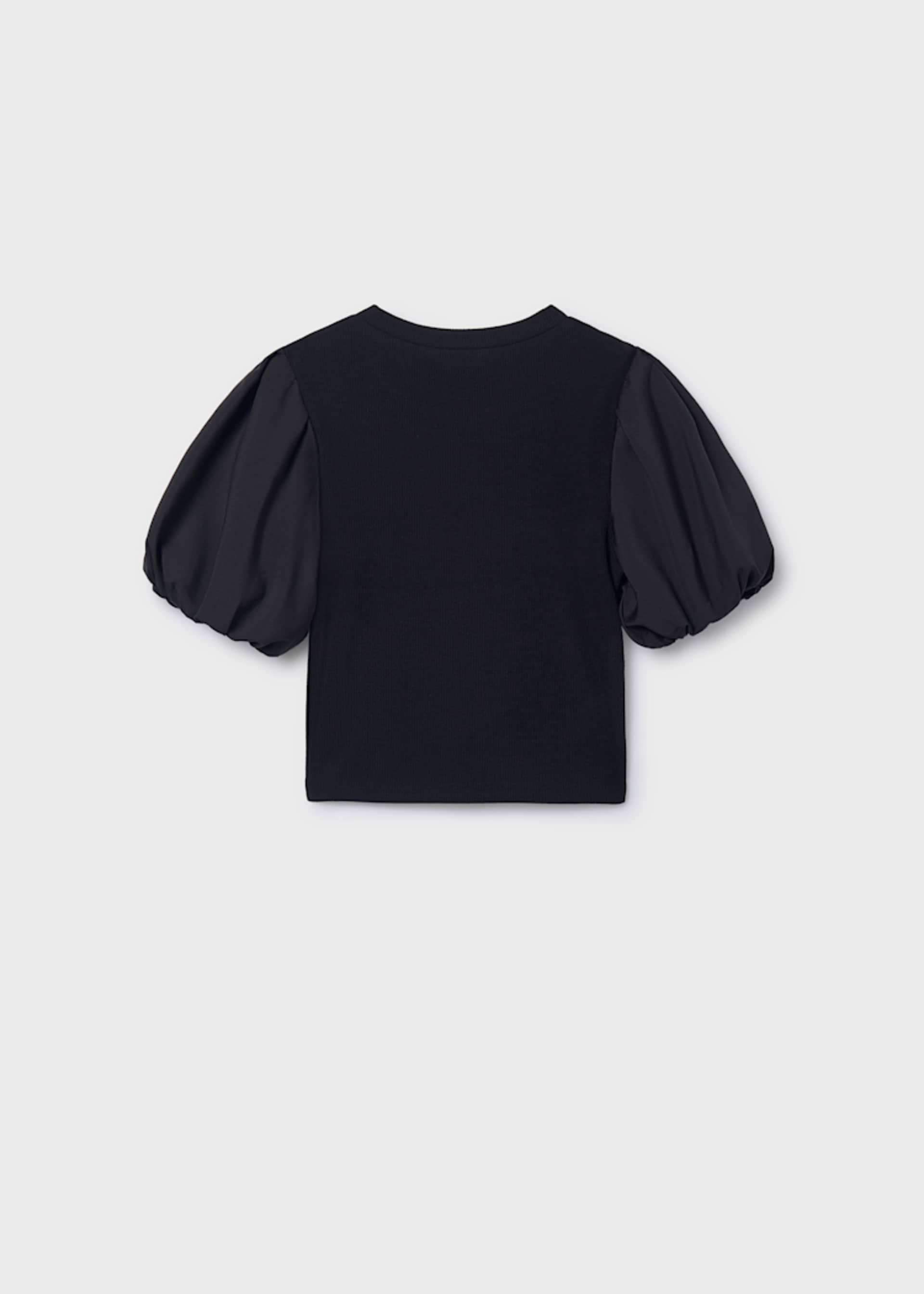 T-Shirt gerippt Puffärmeln Teenager Mädchen