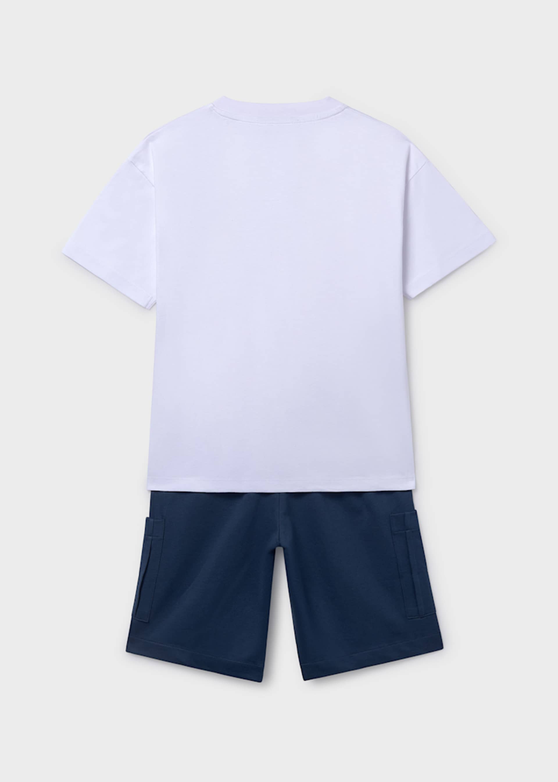 Conjunto bermuda e t-shirt malha rapaz