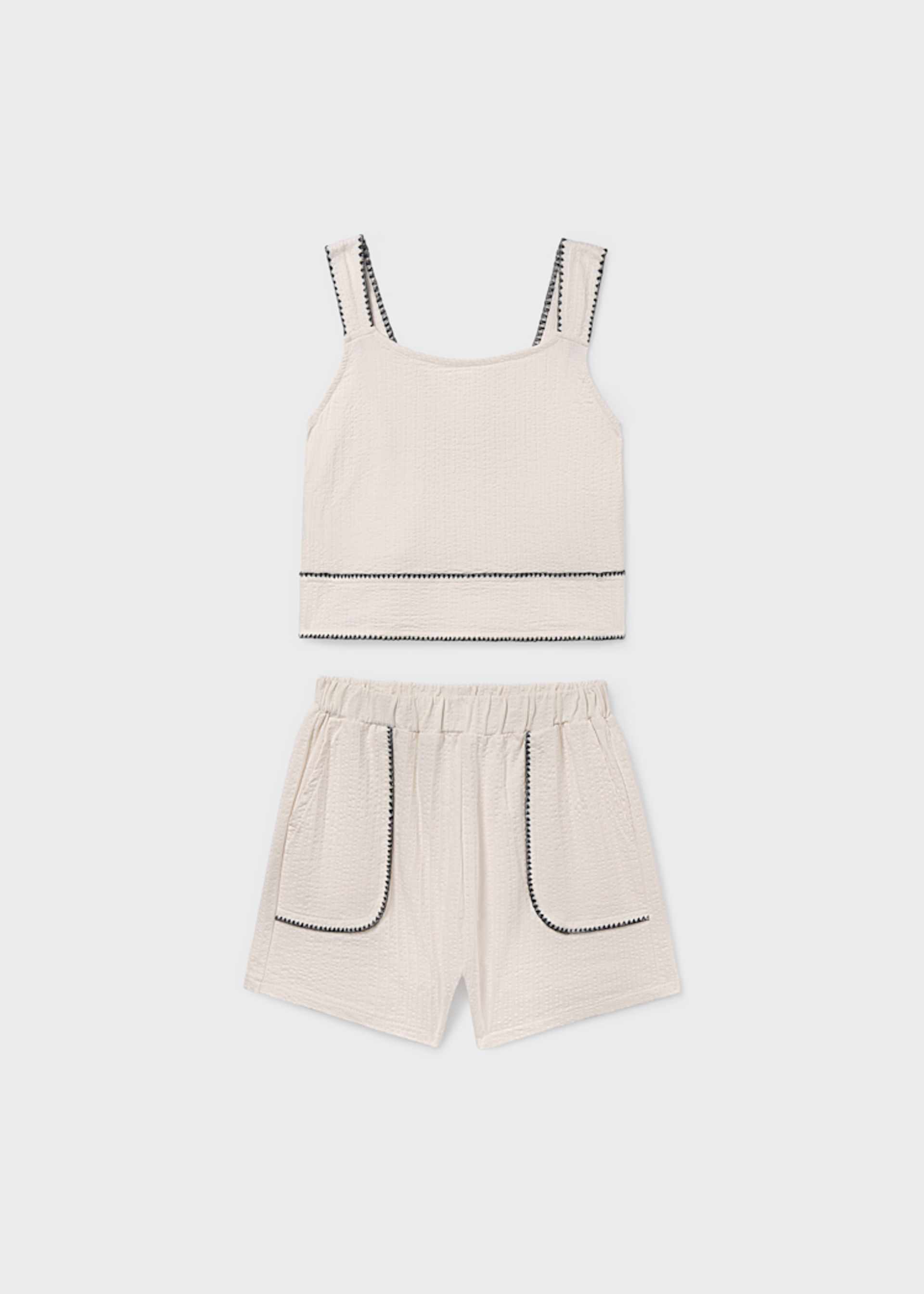 Ensemble short et top fille