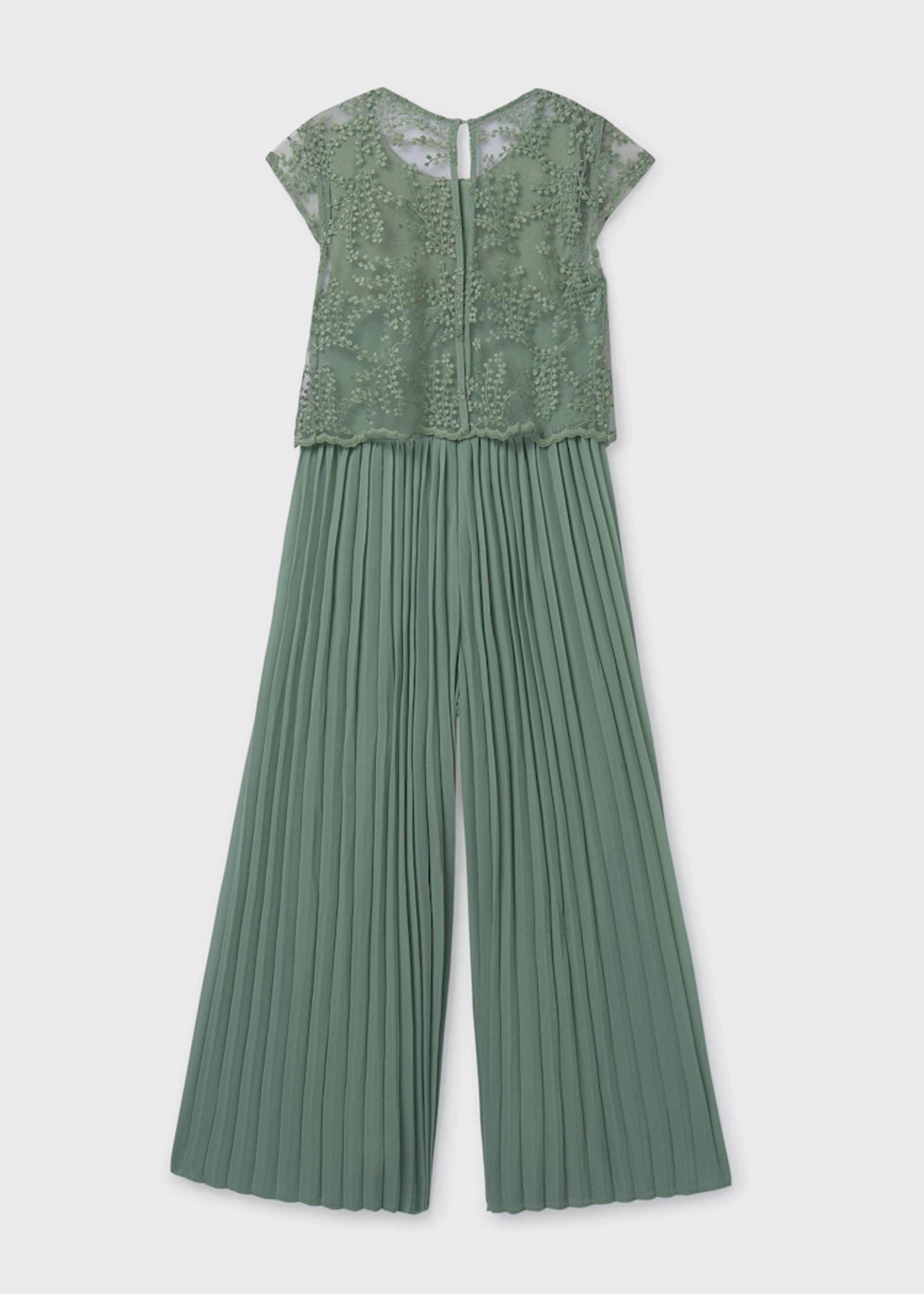Long pleated jumpsuit