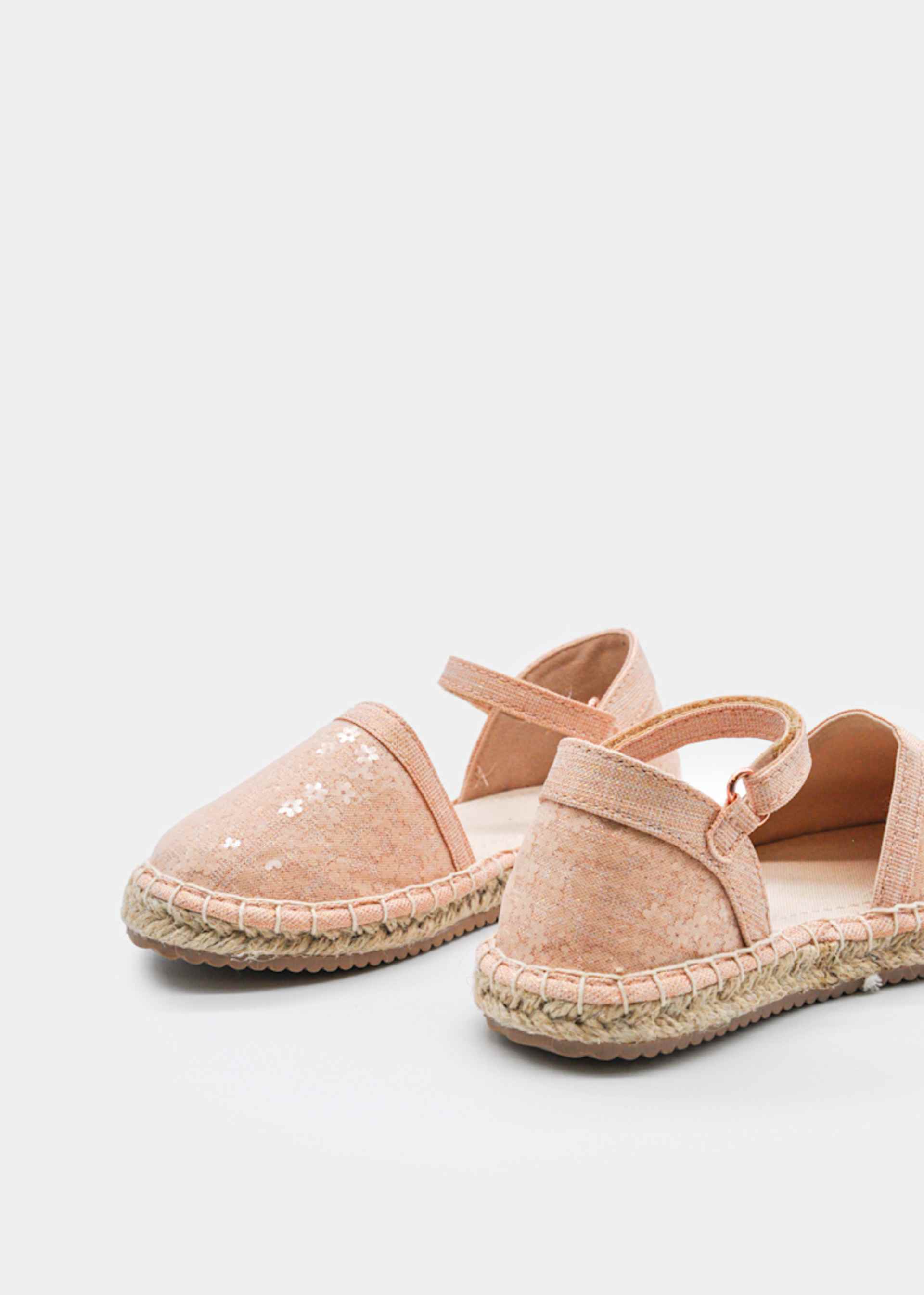 Jute-Espadrilles Blumen Mädchen