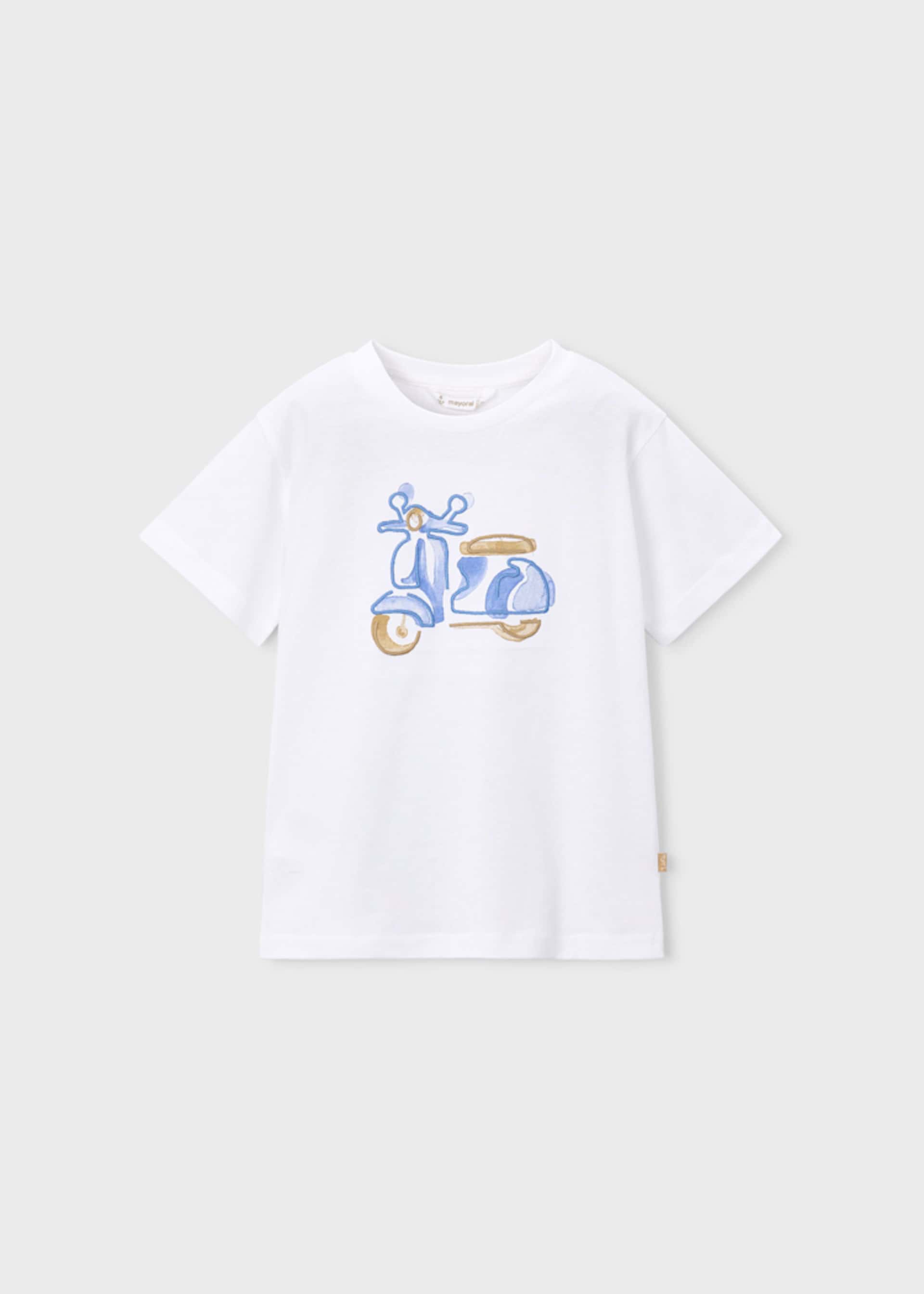 Boy Embroidered Motorcycle T-shirt