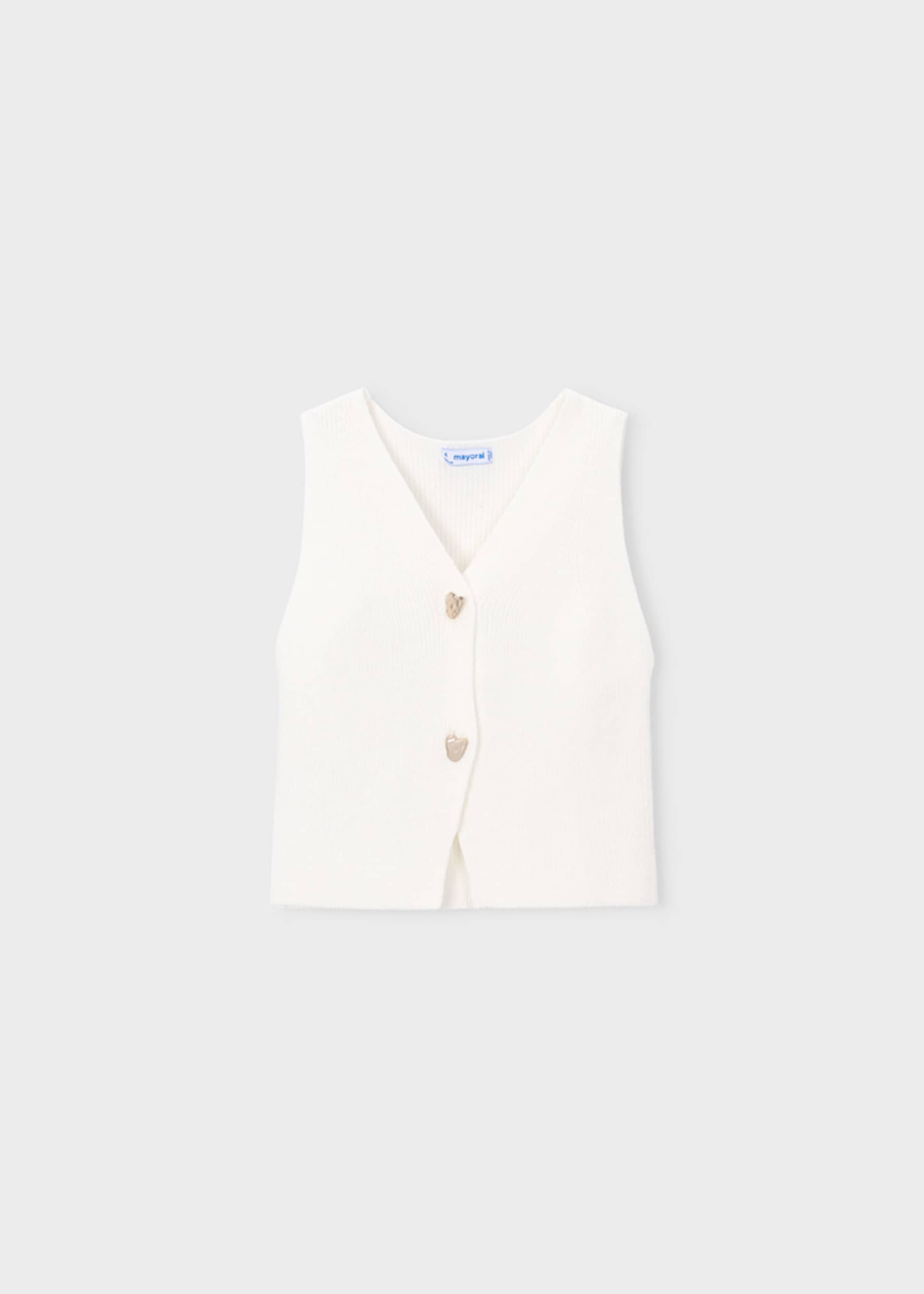 Gilet bottoni bambina