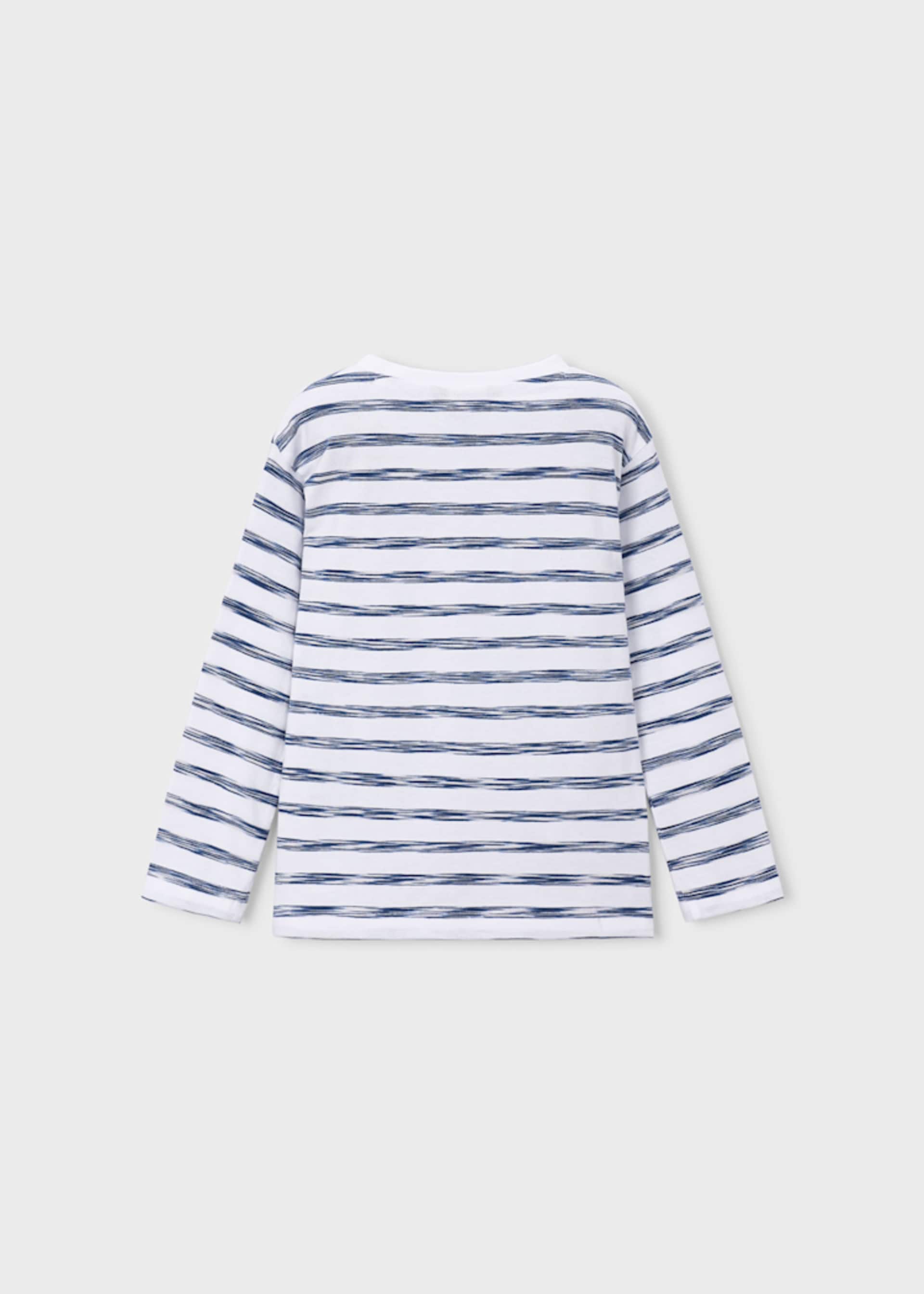 Langarm Shirt gestreift Schiff Jungen