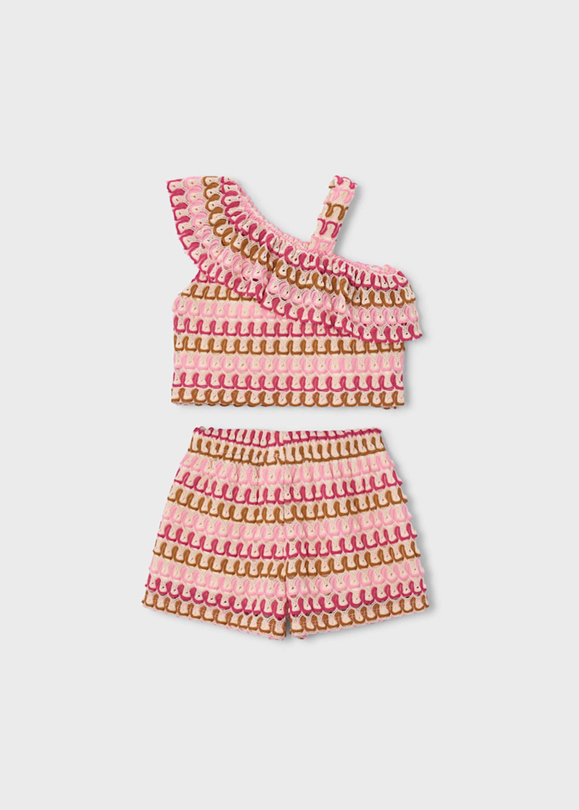 Girl Shorts and Asymmetric Top Set