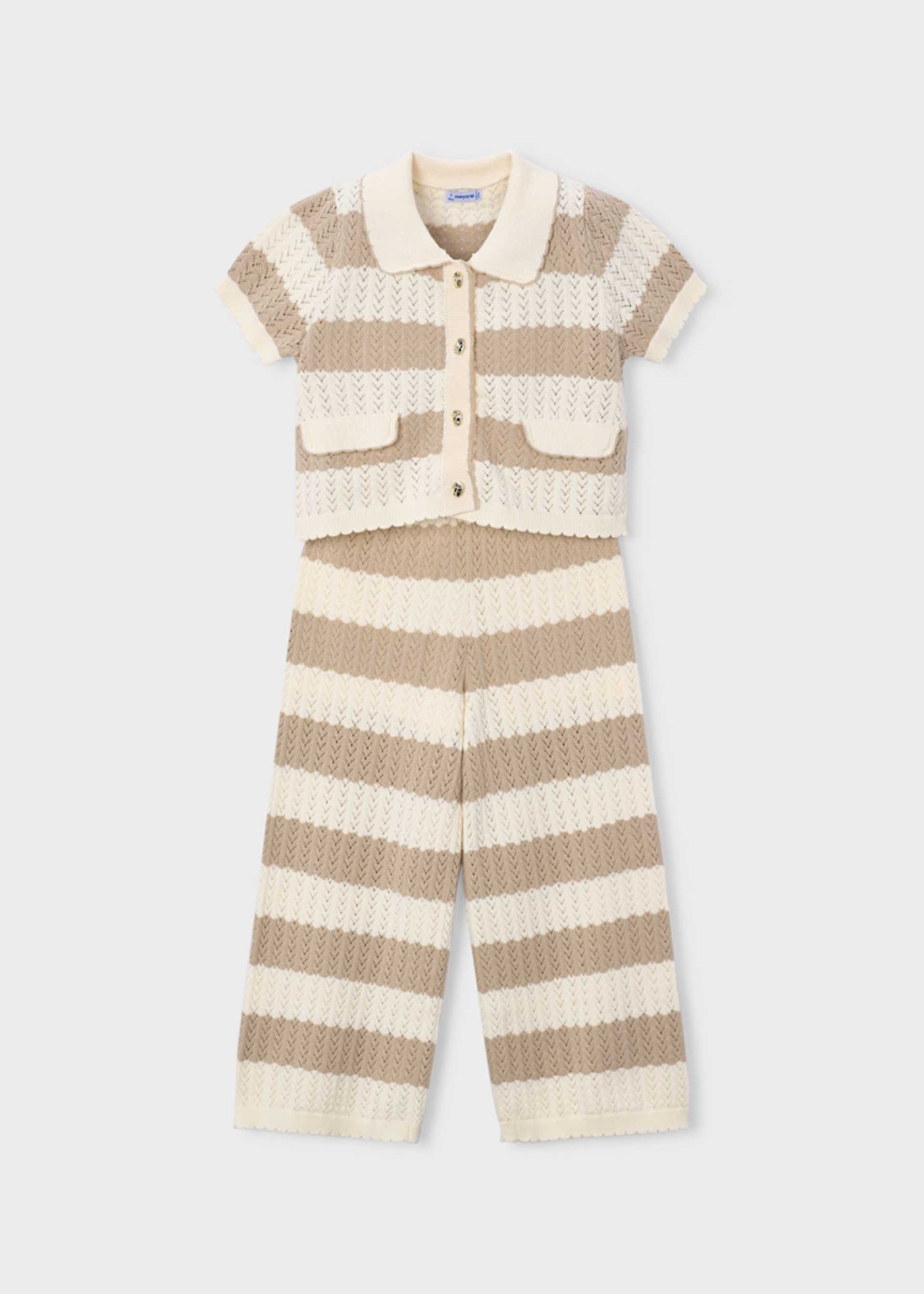 Girl's cardigan and pants set