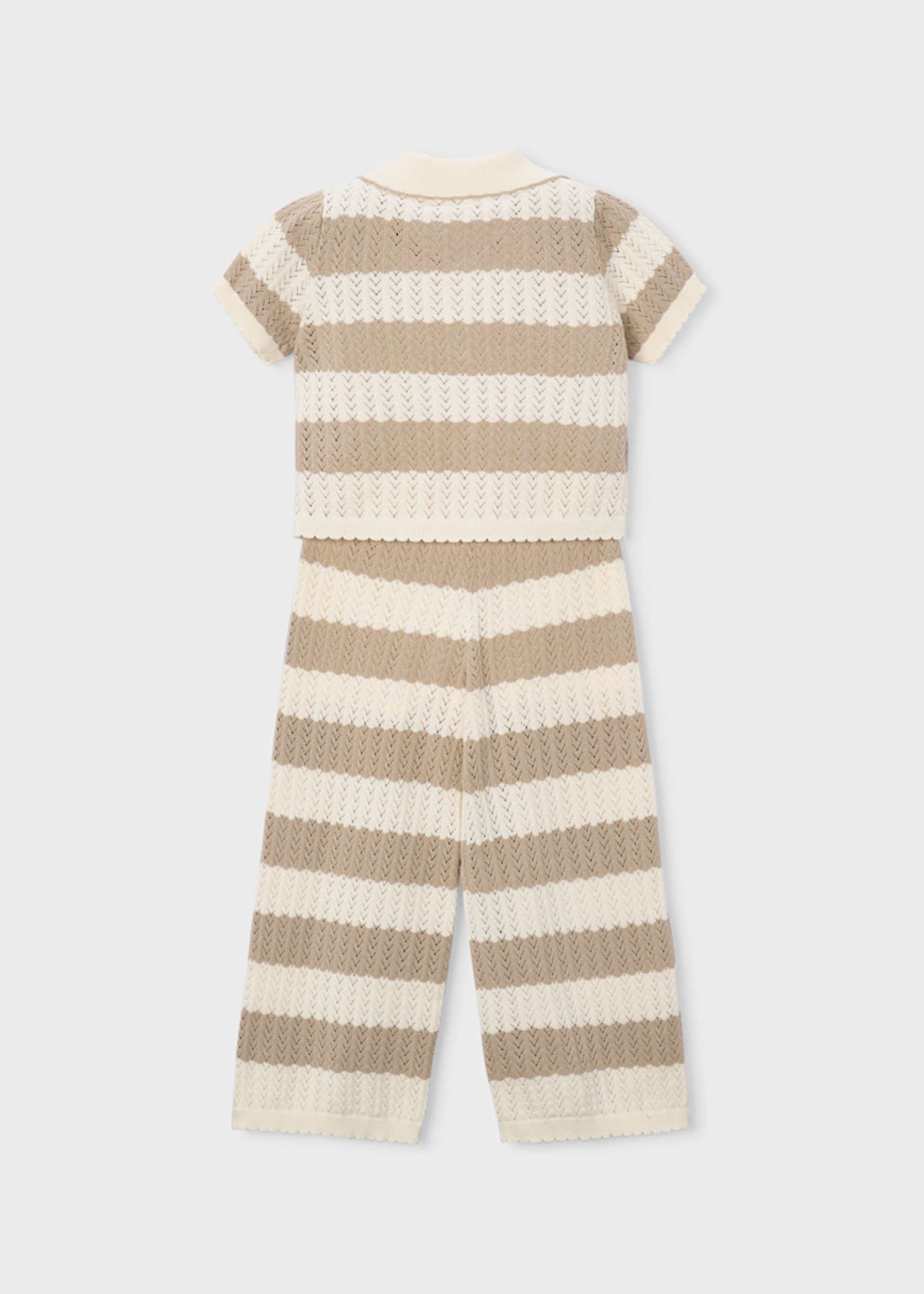 Girl Striped Crochet Set