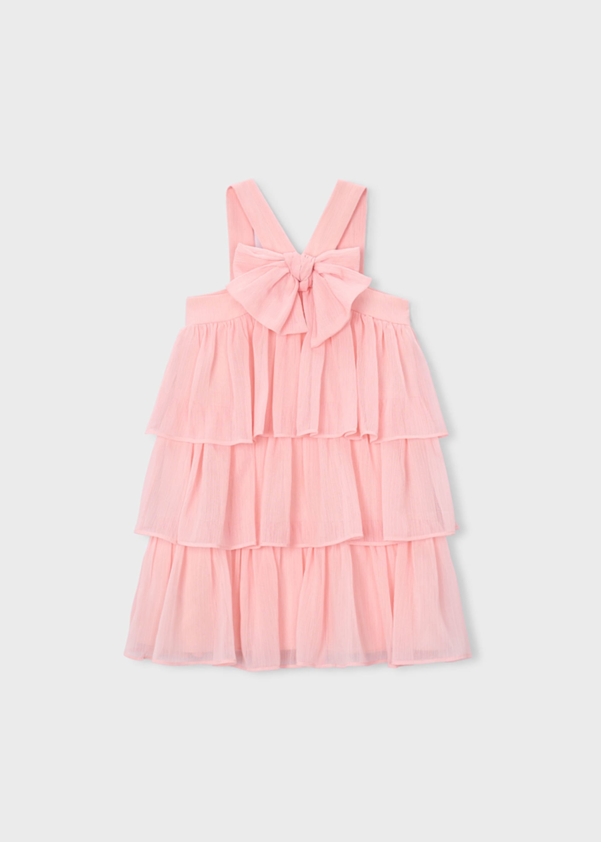 Vestito bambula volant bambina