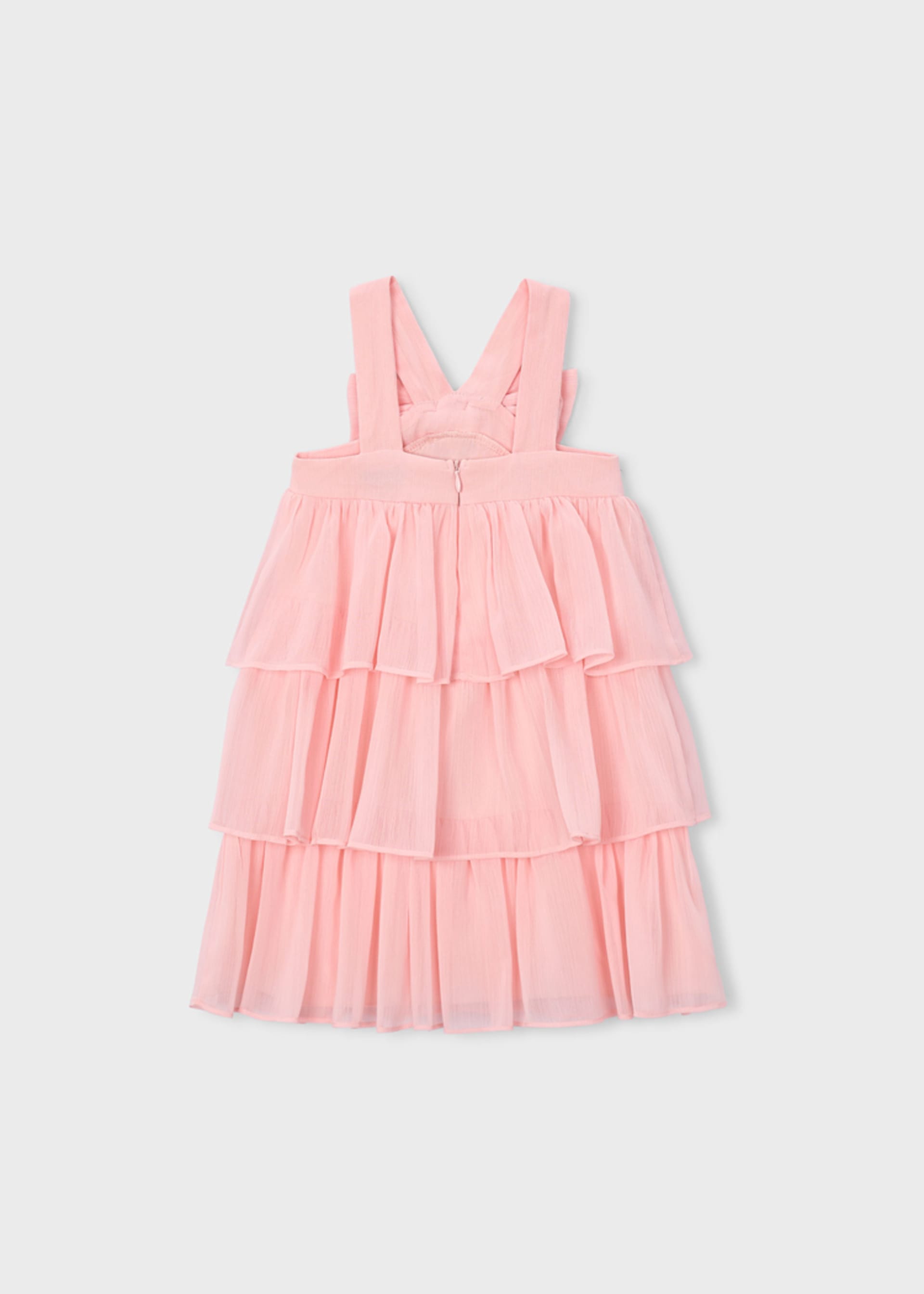 Vestito bambula volant bambina