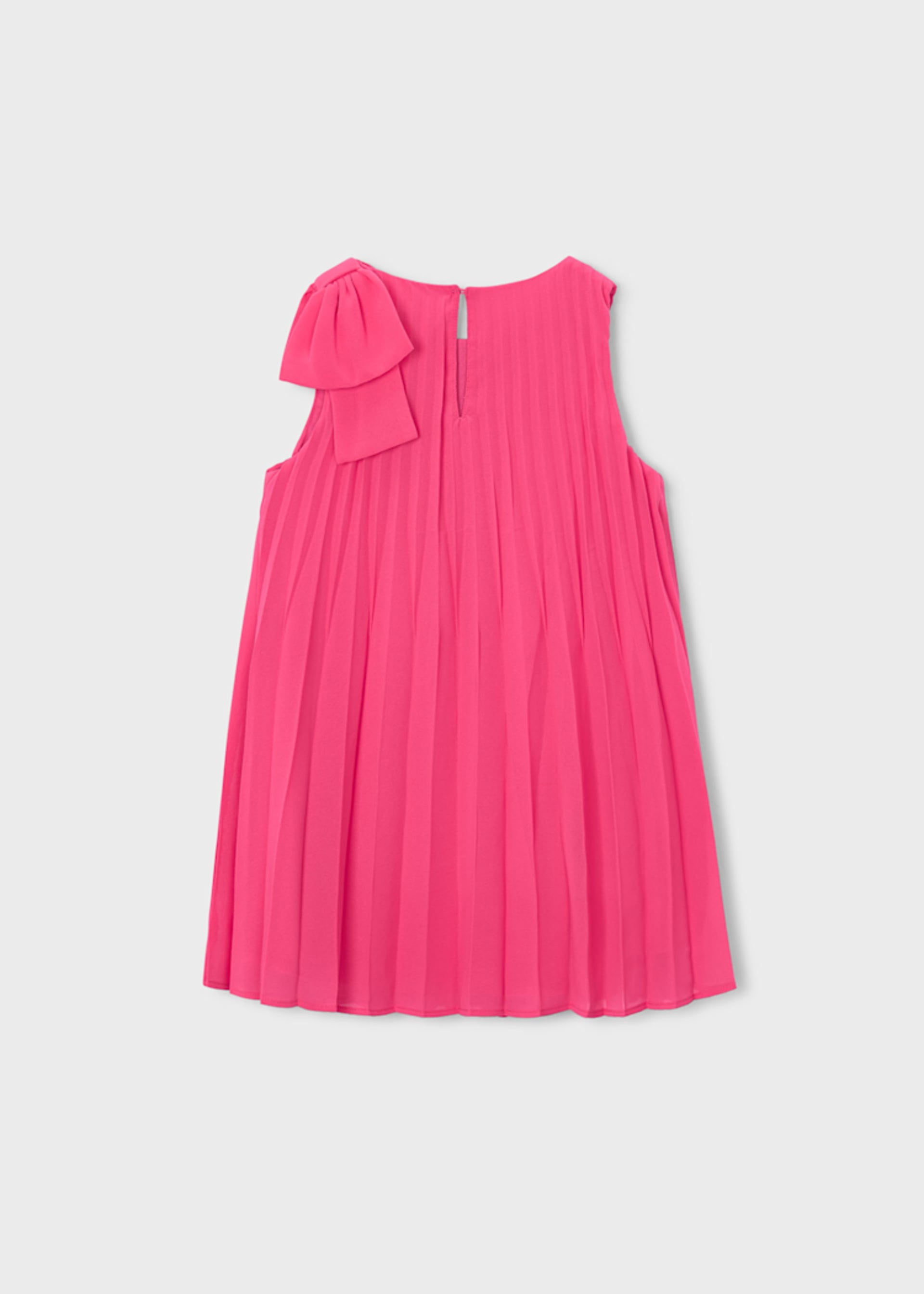 Robe plissée nœud fille