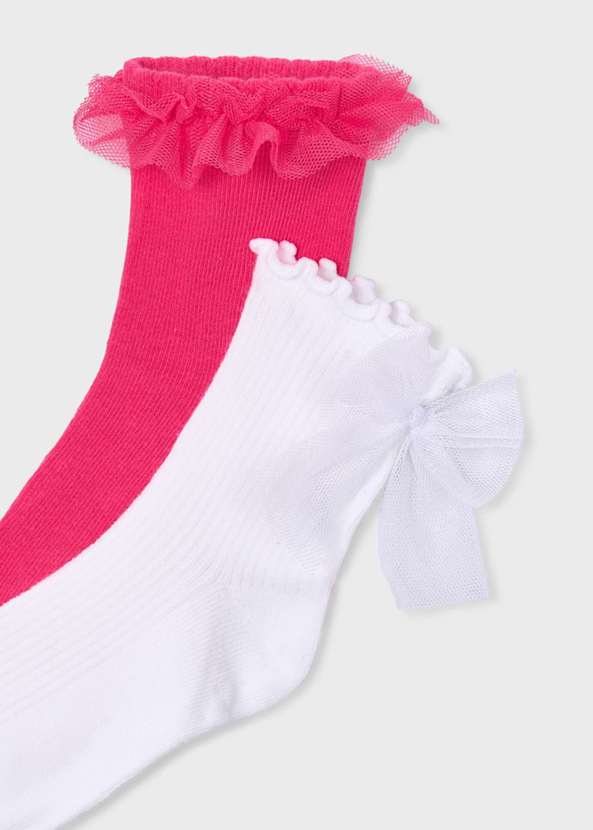 Set of 2 girls' socks