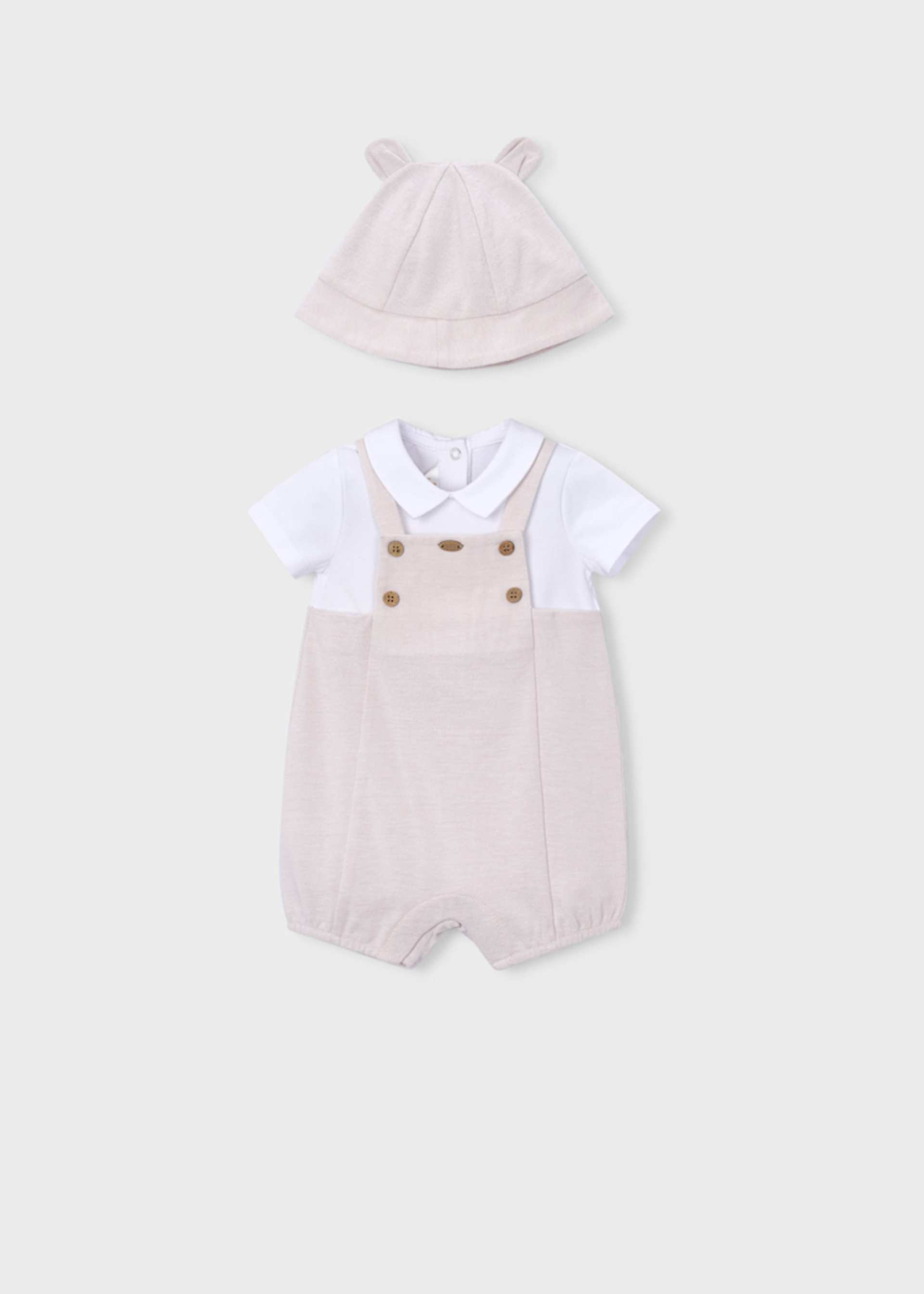 Body en maille avec bonnet nouveau-né