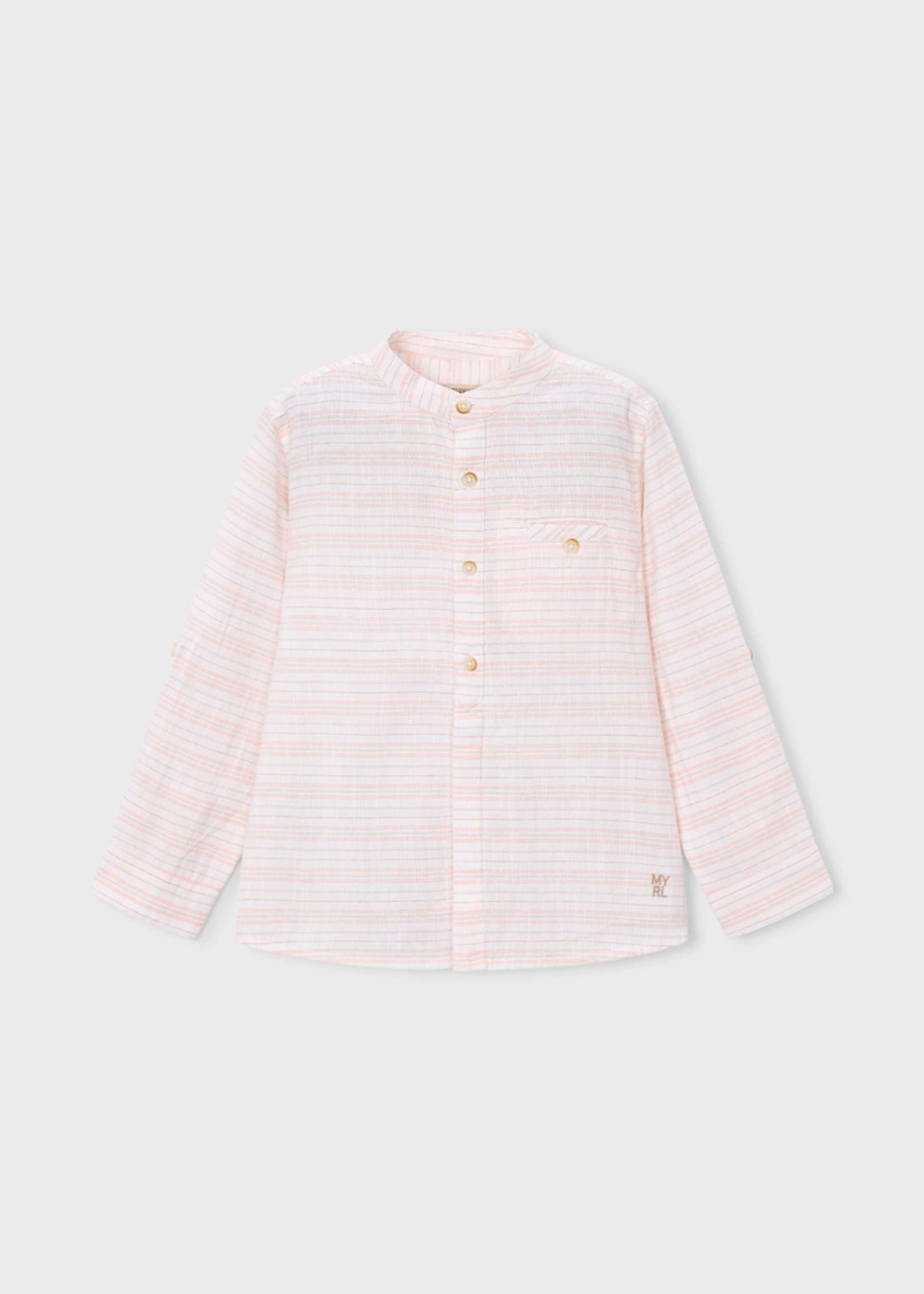 Camisa manga comprida riscas menino