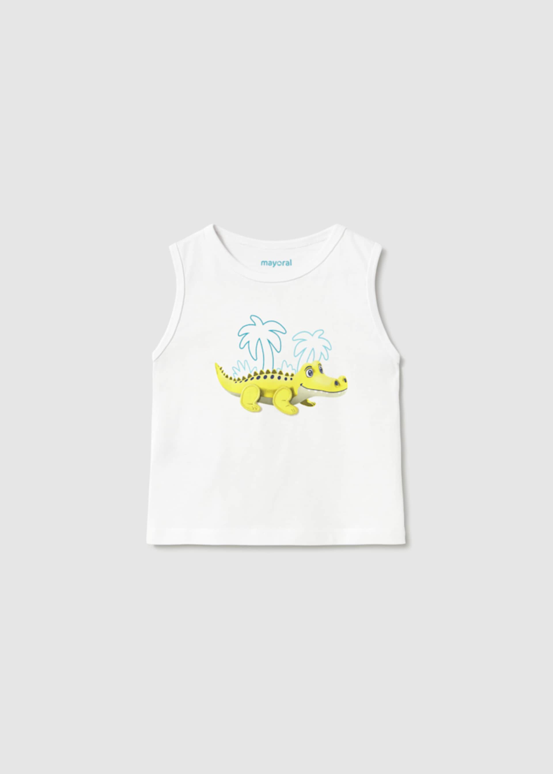 Sleeveless interactive t-shirt baby