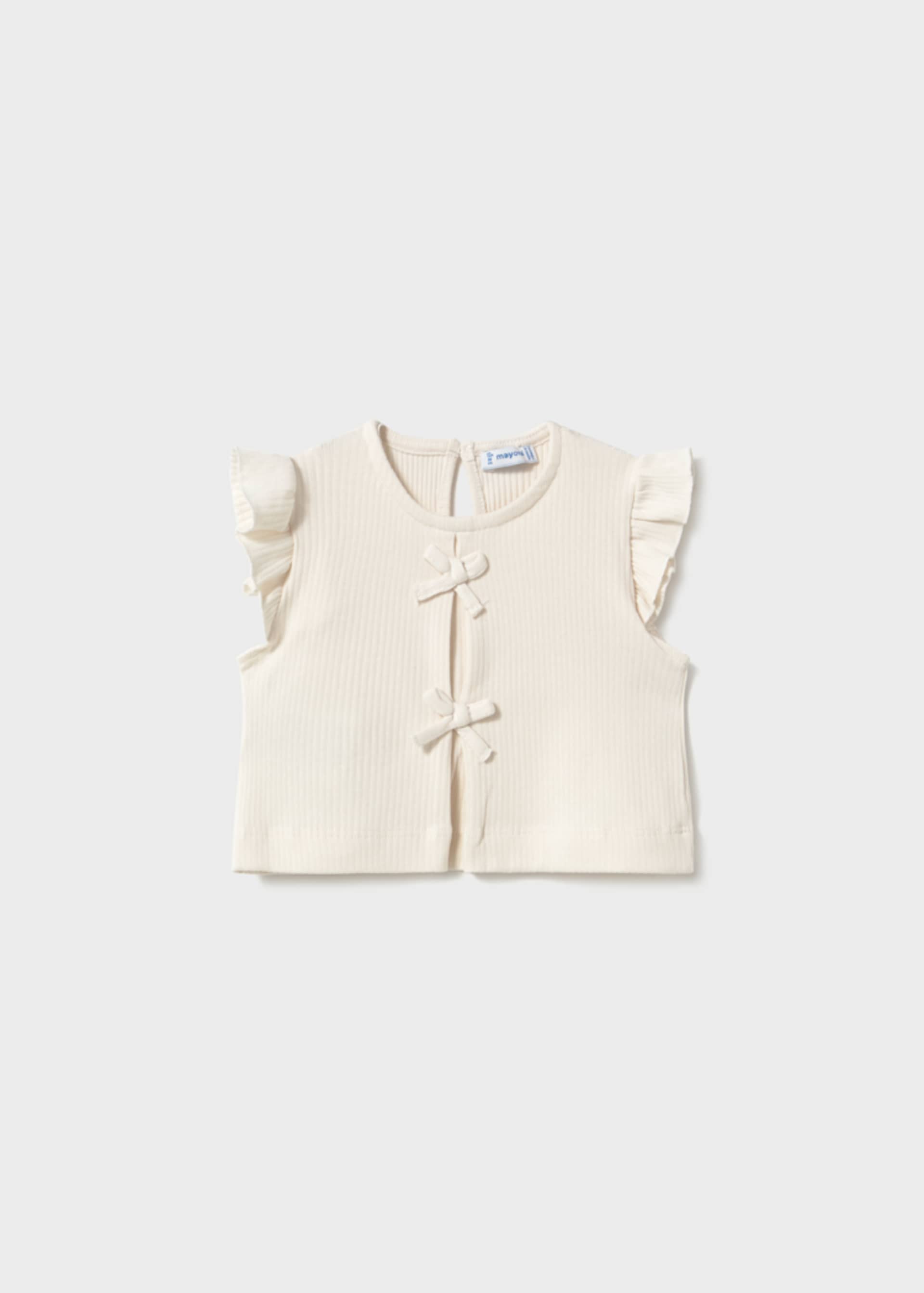 Baby Ribbed Bow Top