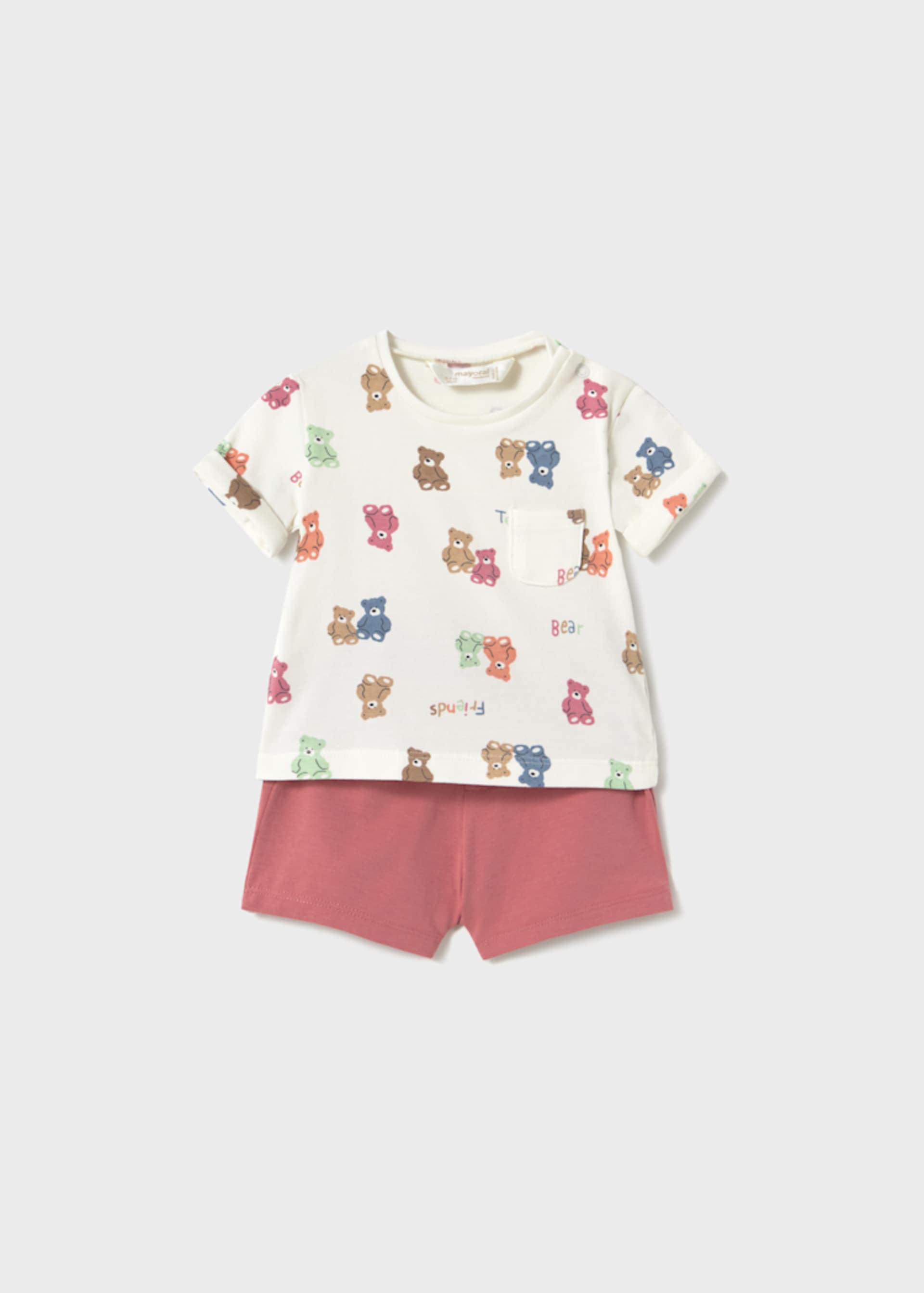 Ensemble 4 pièces short nouveau-né