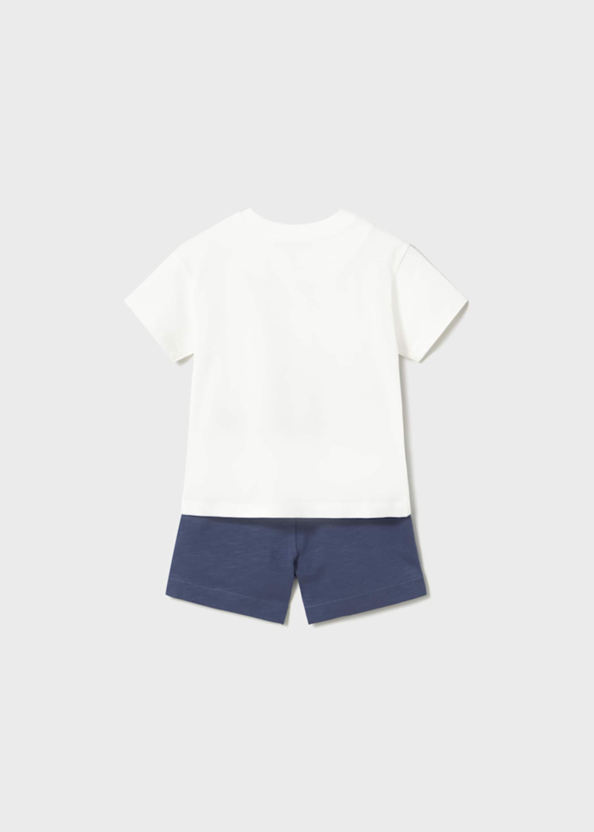 Ensemble bermuda et t-shirt palmiers bébé