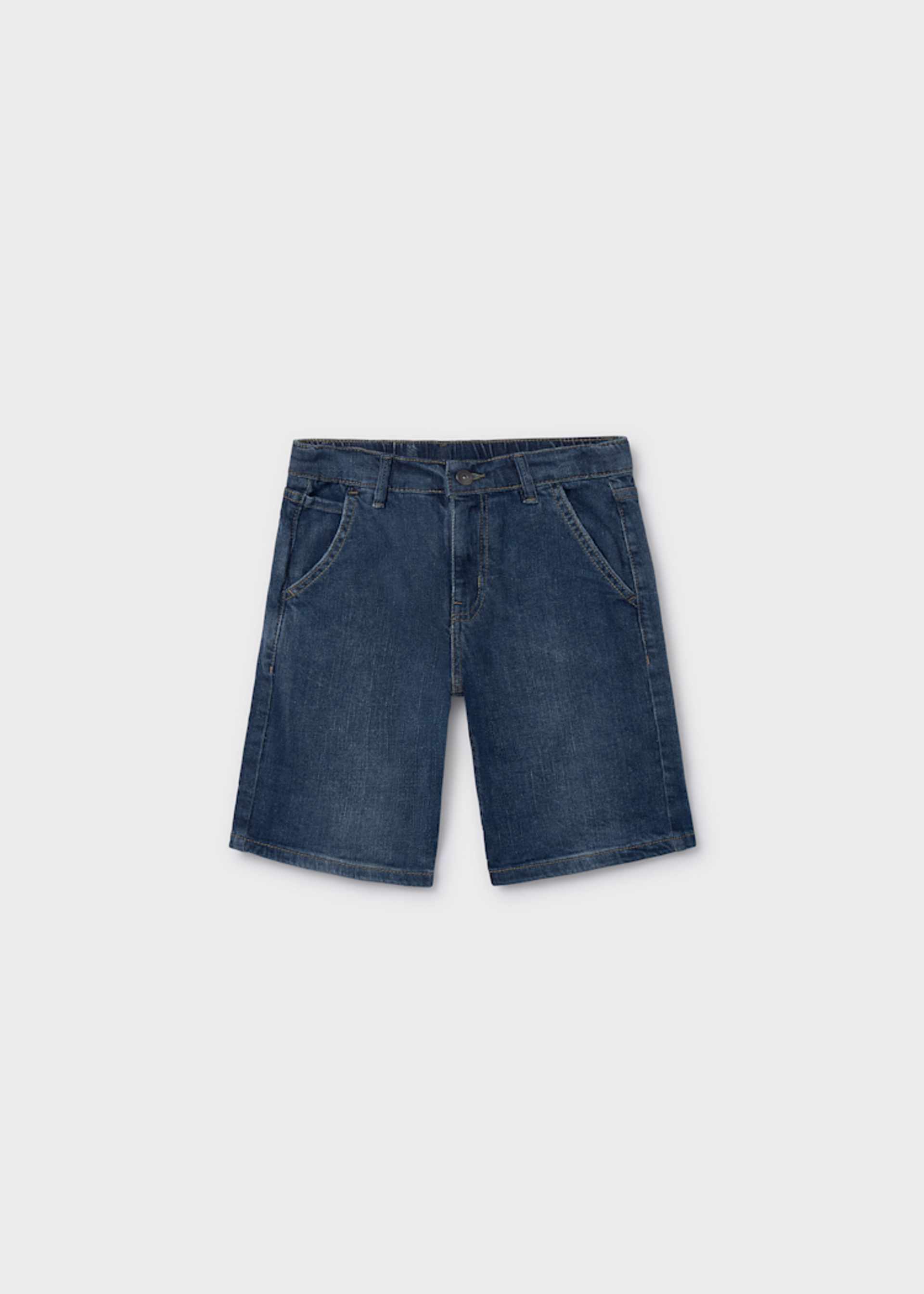 Bermuda de mezclilla long fit chico