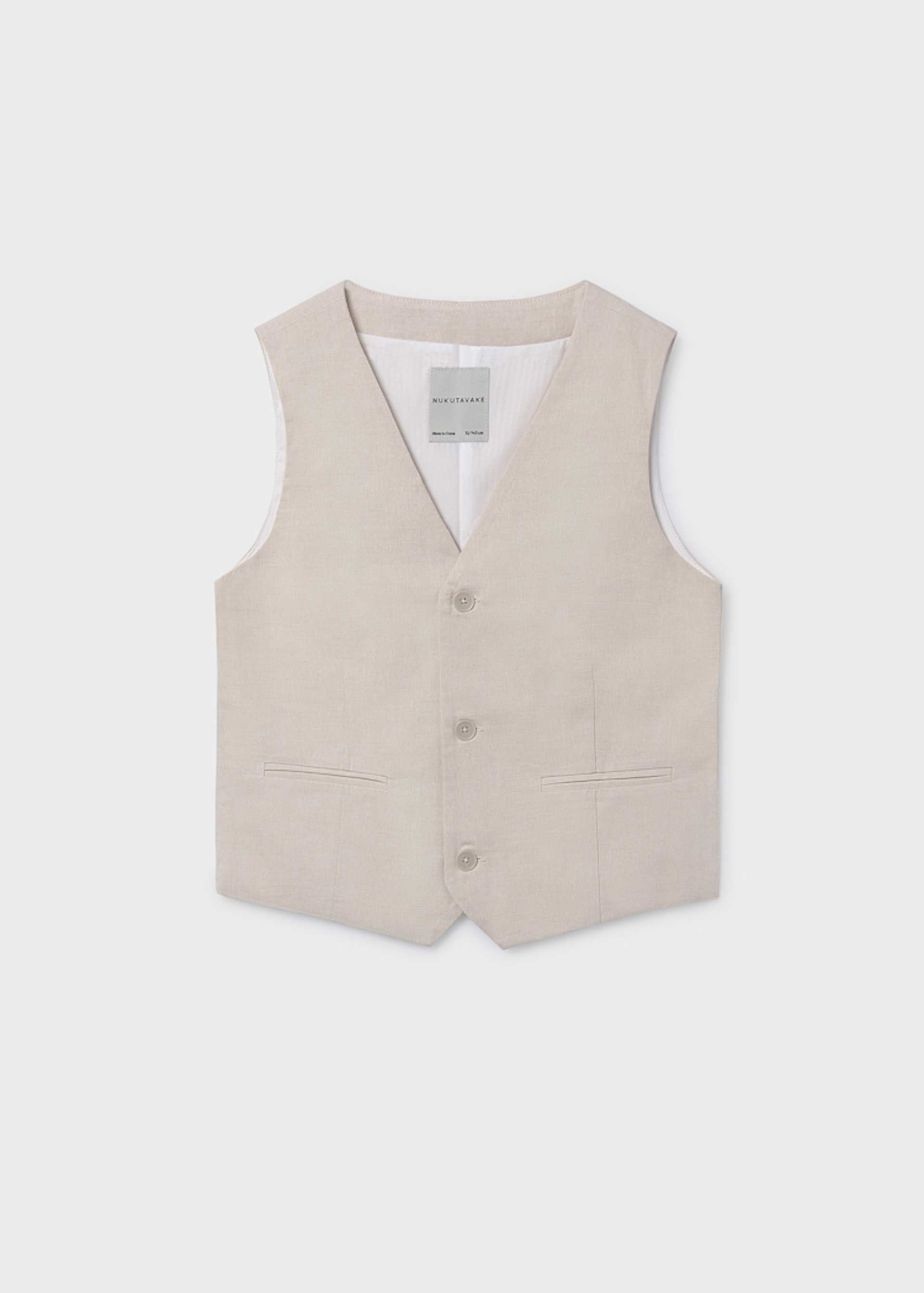 Gilet elegante in lino ragazzo